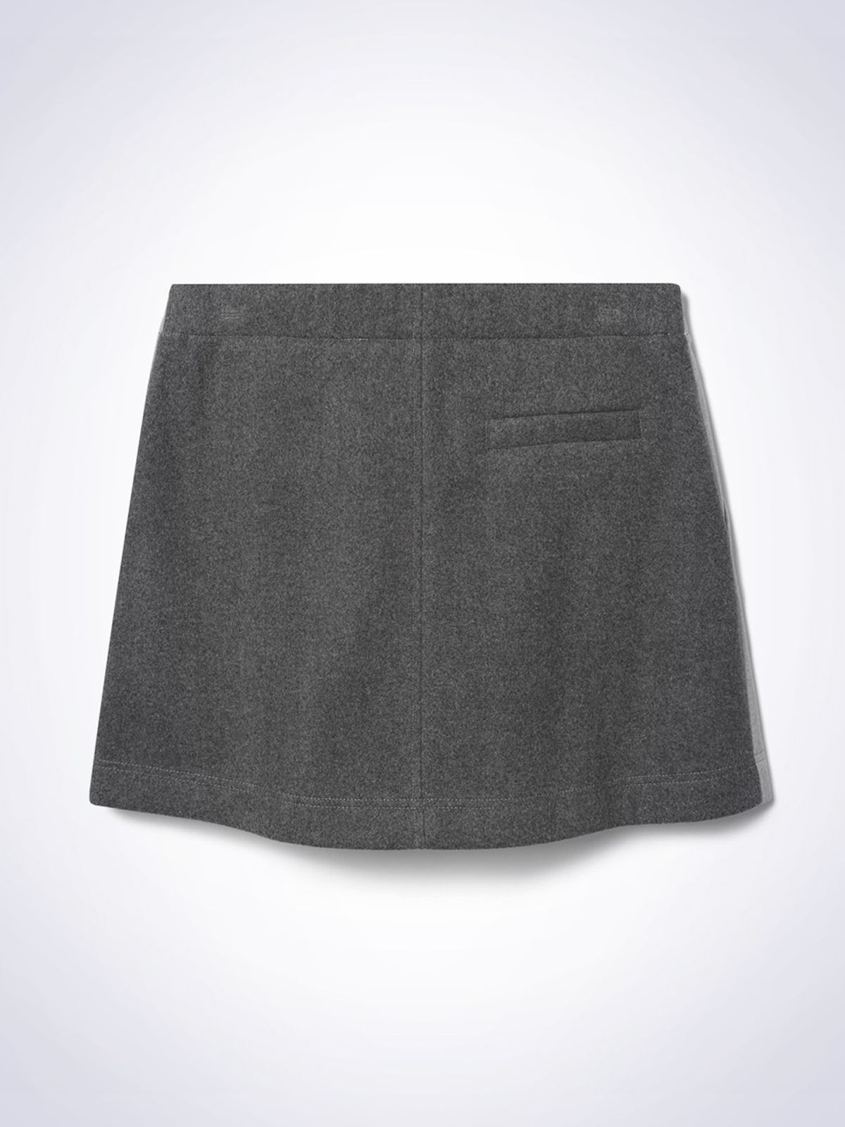 하우스공칠이씨(HAUS072C) TWO-TONE LAYERED SKIRT LIGHT GREY