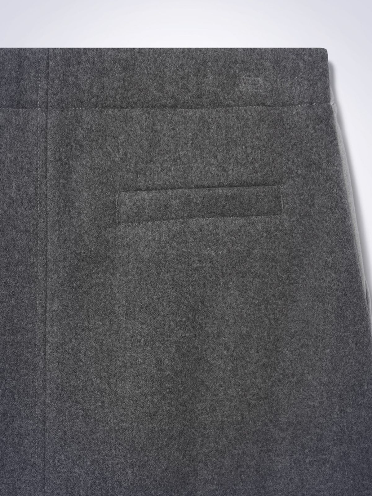 하우스공칠이씨(HAUS072C) TWO-TONE LAYERED SKIRT LIGHT GREY