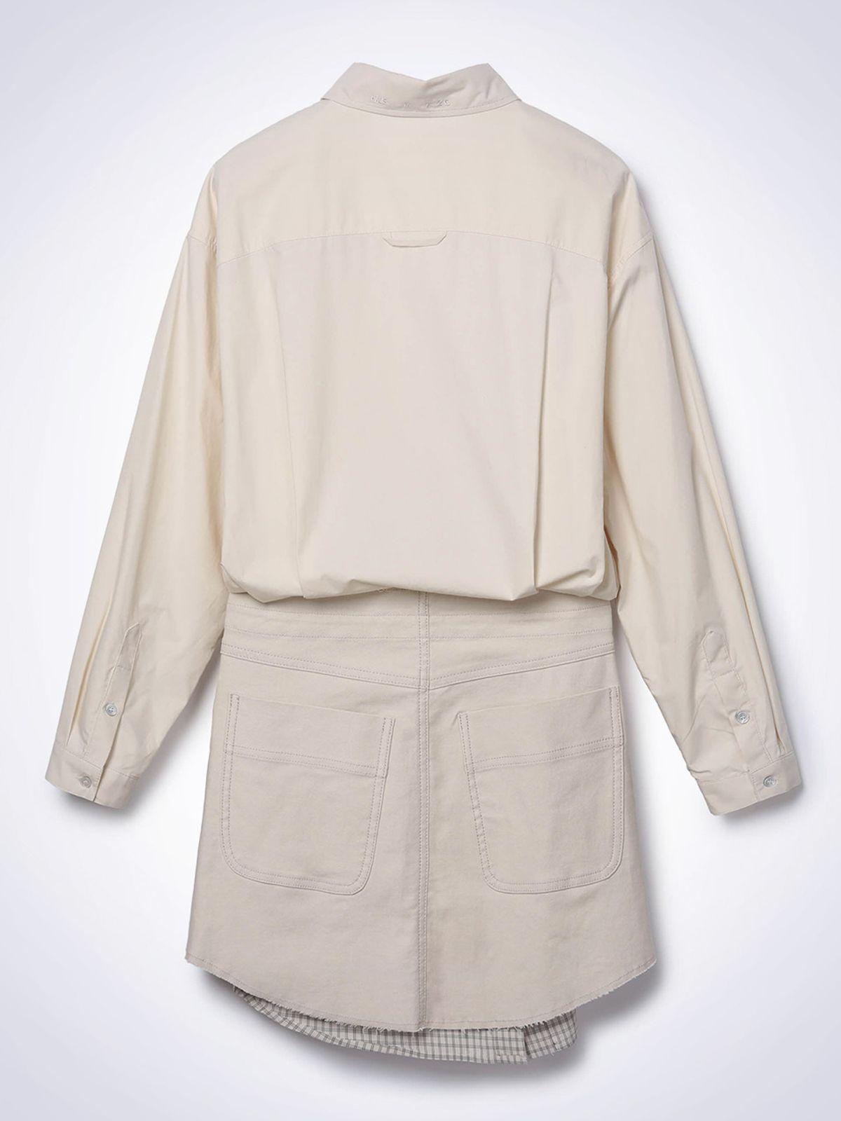 하우스공칠이씨(HAUS072C) PICOT LAYERED ONE-PIECE LIGHT BEIGE