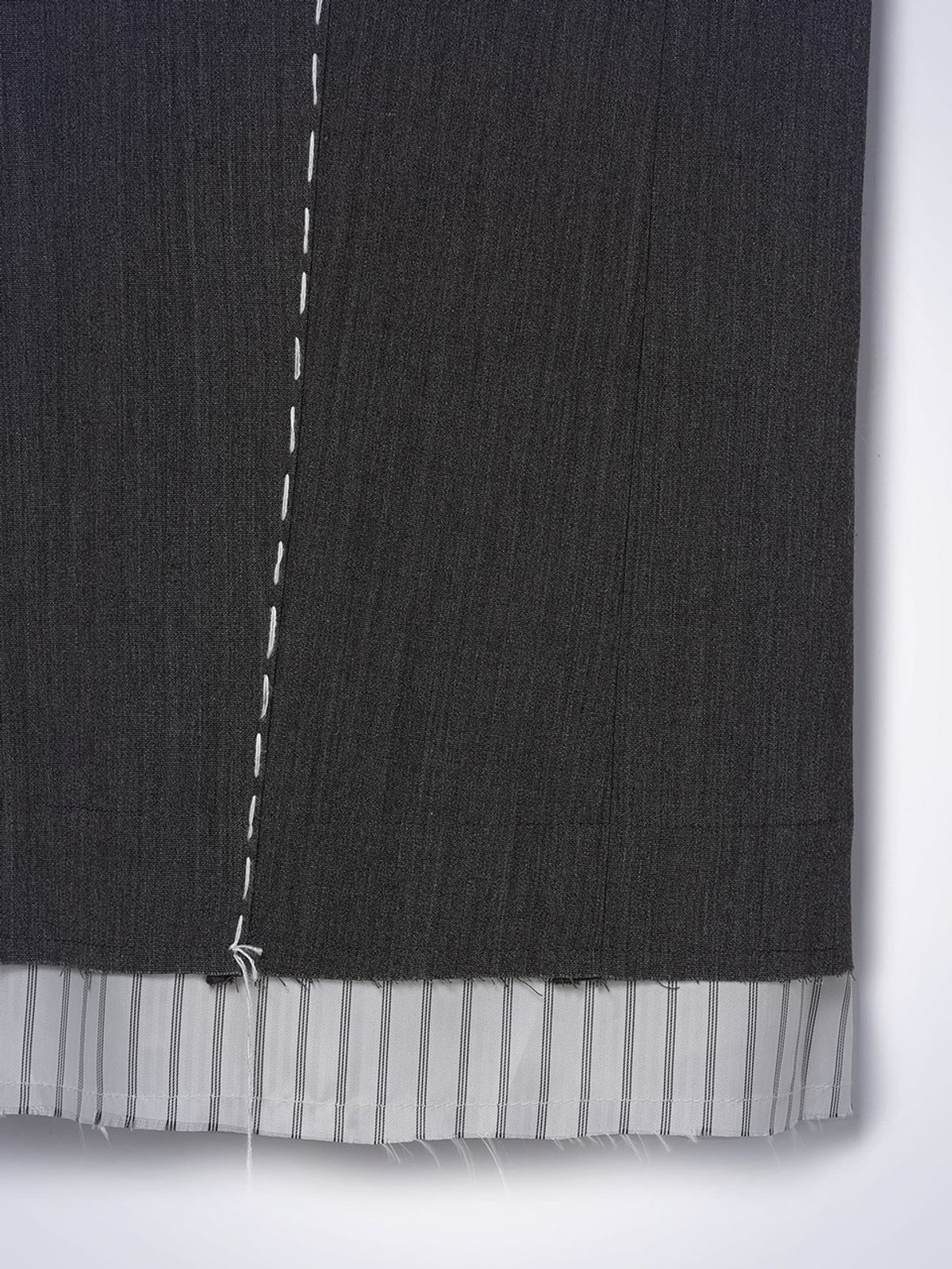 하우스공칠이씨(HAUS072C) WOOL MIX V NECK ONE-PIECE BROWN