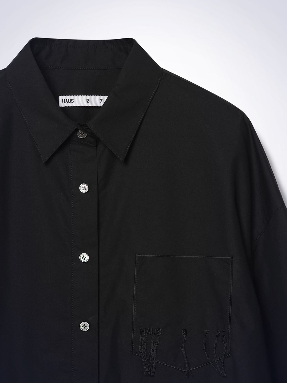하우스공칠이씨(HAUS072C) POSELL BUTTON SHIRT WHITE
