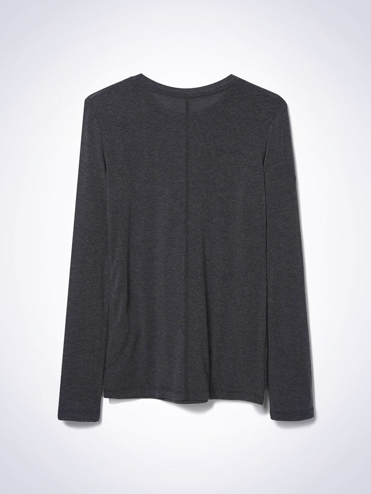 하우스공칠이씨(HAUS072C) SHEER LAYERED T-SHIRT DARK GREY