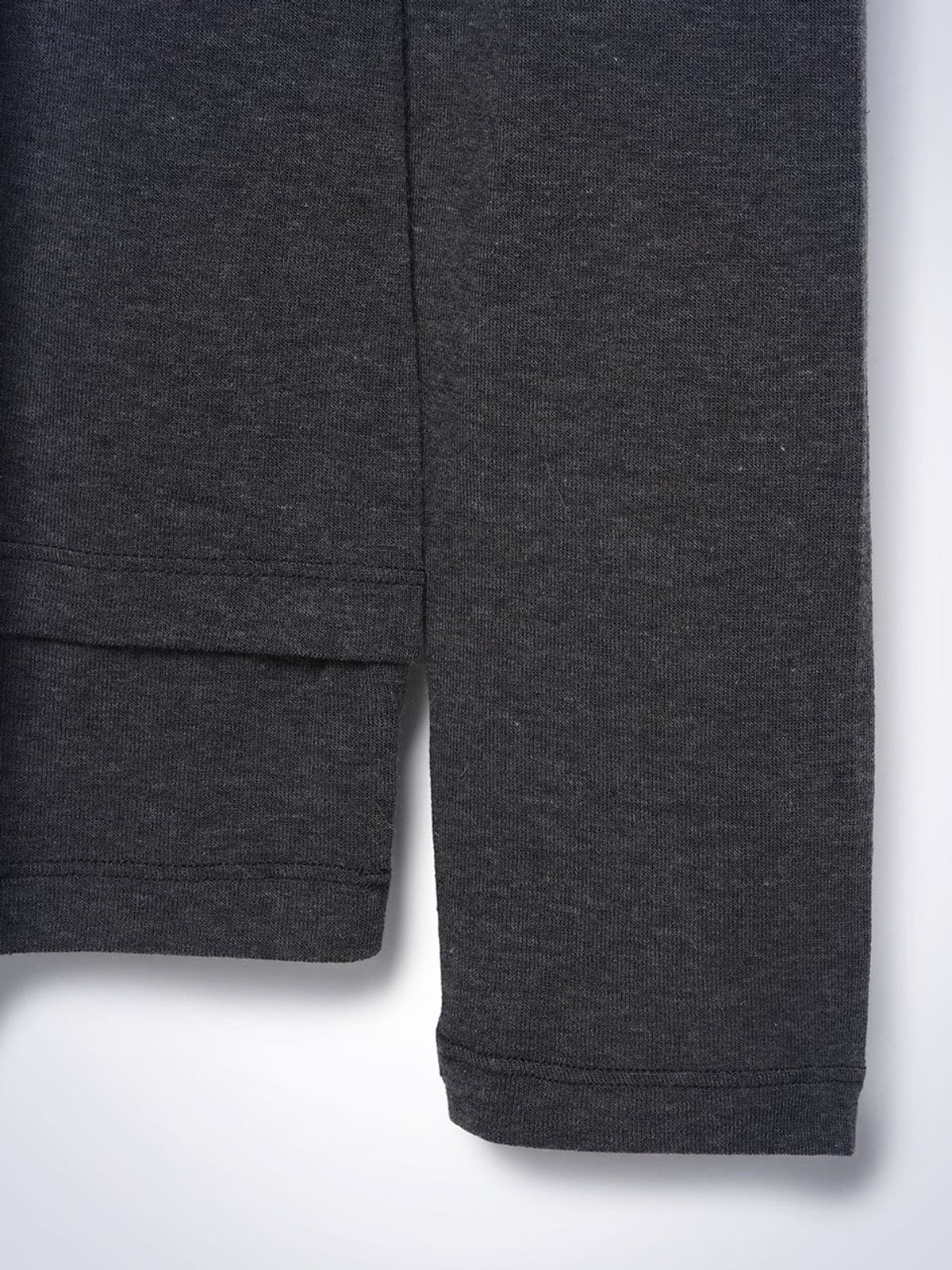 하우스공칠이씨(HAUS072C) SHEER LAYERED T-SHIRT DARK GREY