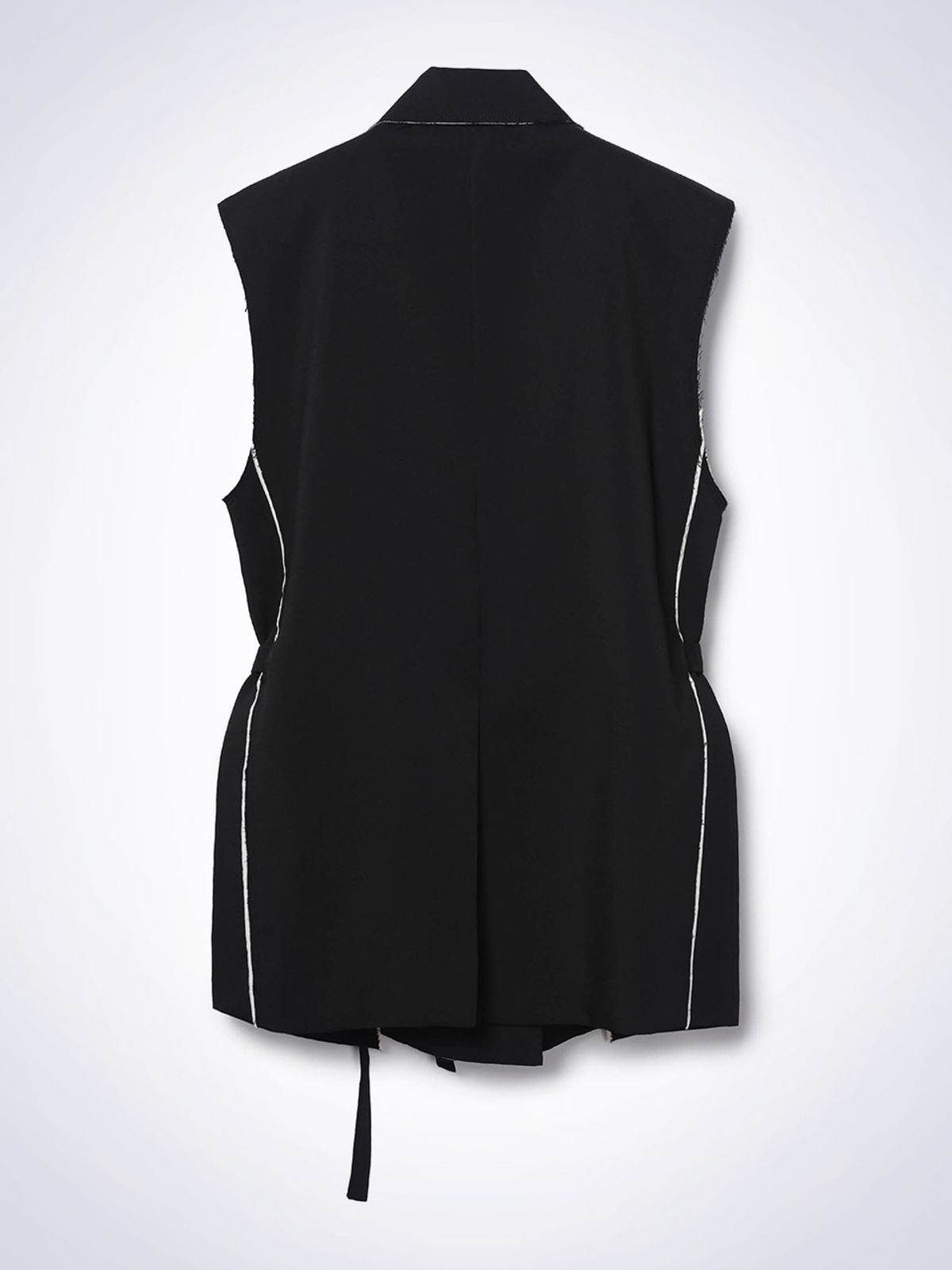 하우스공칠이씨(HAUS072C) LINE TAILORED VEST BLACK