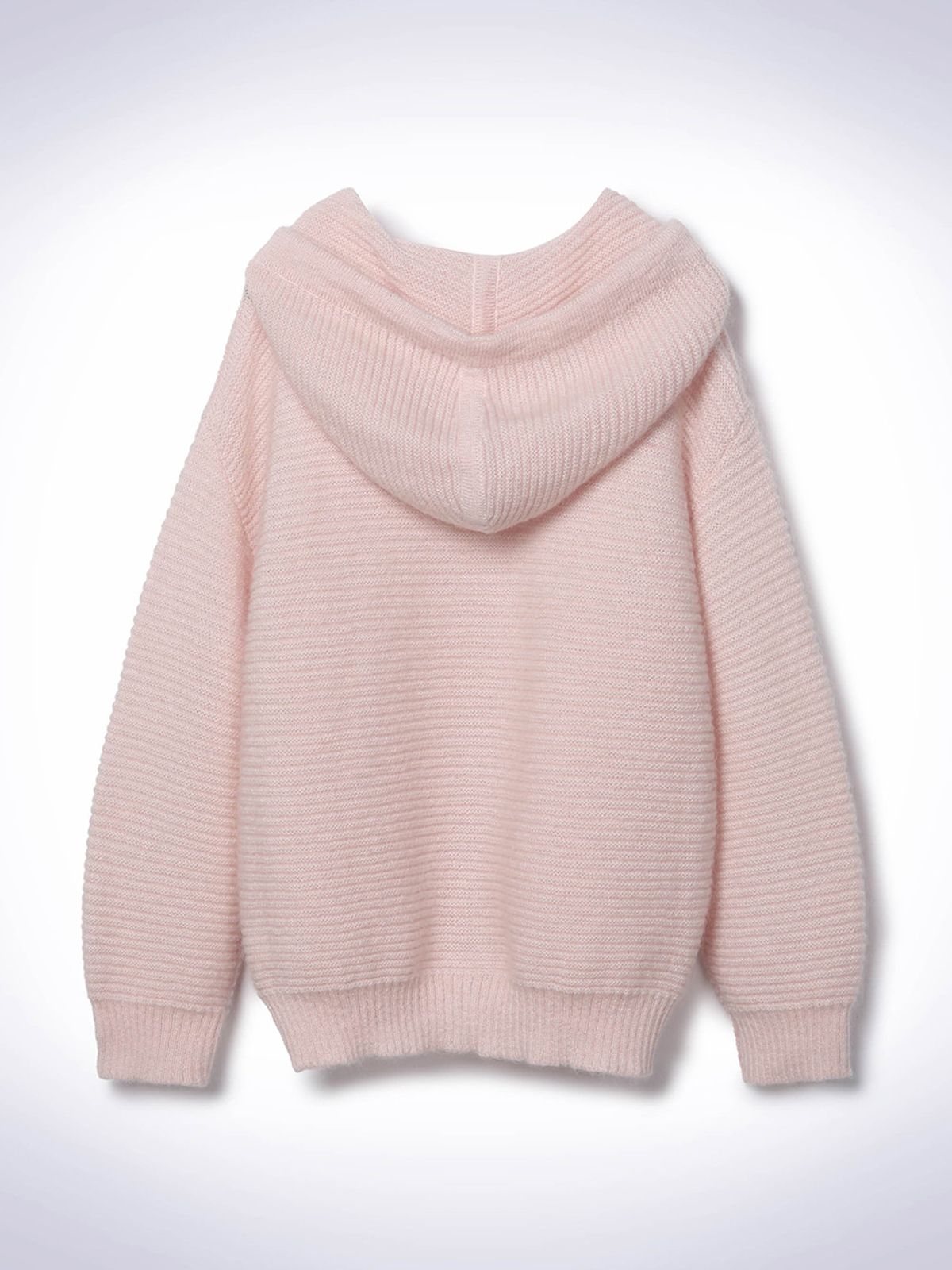 하우스공칠이씨(HAUS072C) KID MOHAIR HOOD KNIT PINK