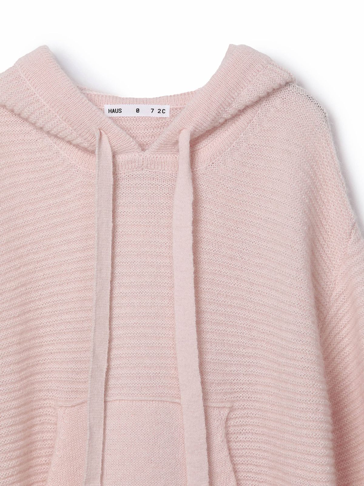 하우스공칠이씨(HAUS072C) KID MOHAIR HOOD KNIT PINK