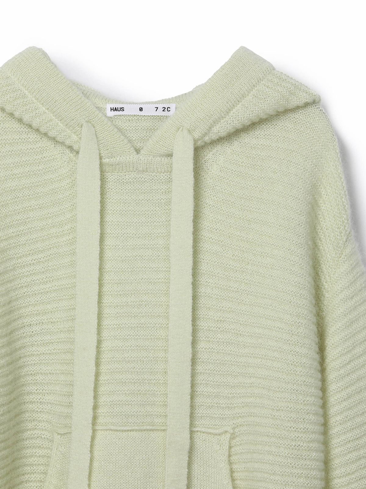 하우스공칠이씨(HAUS072C) KID MOHAIR HOOD KNIT LIME