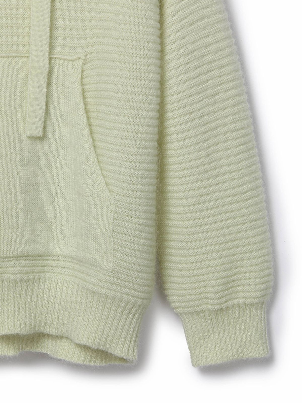하우스공칠이씨(HAUS072C) KID MOHAIR HOOD KNIT LIME