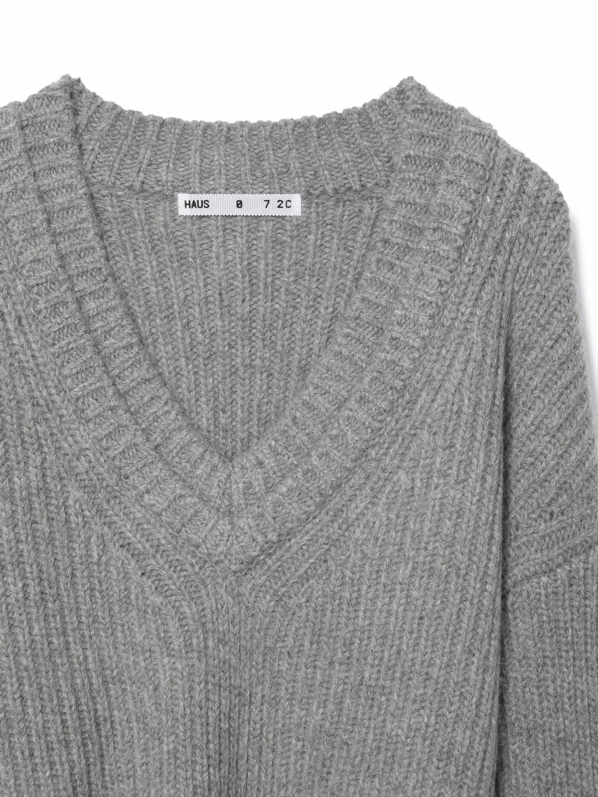 하우스공칠이씨(HAUS072C) BELLE ROLL-UP KNIT GREY