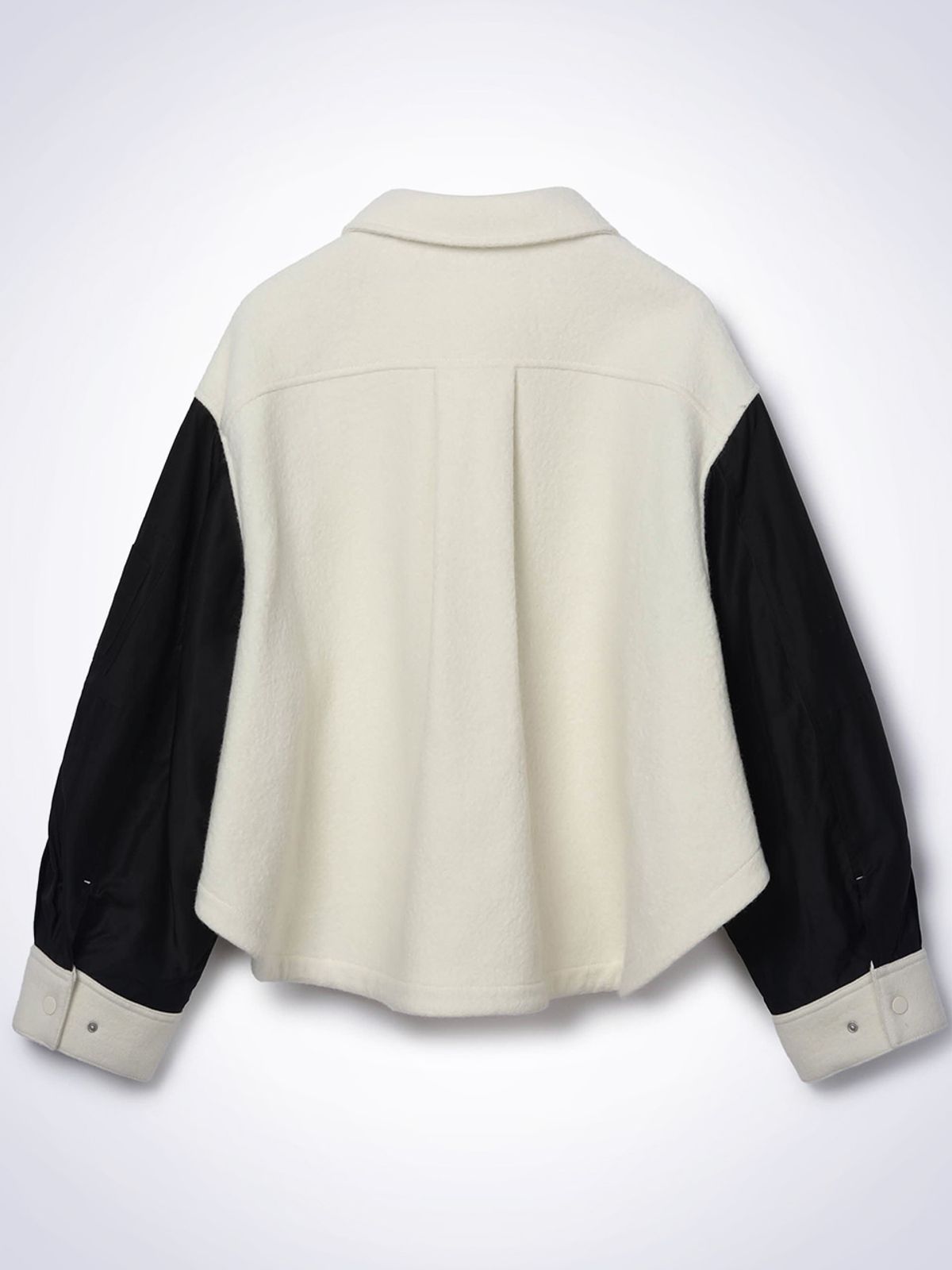 하우스공칠이씨(HAUS072C) COLOR BLOCK SHIRTS JACKET IVORY