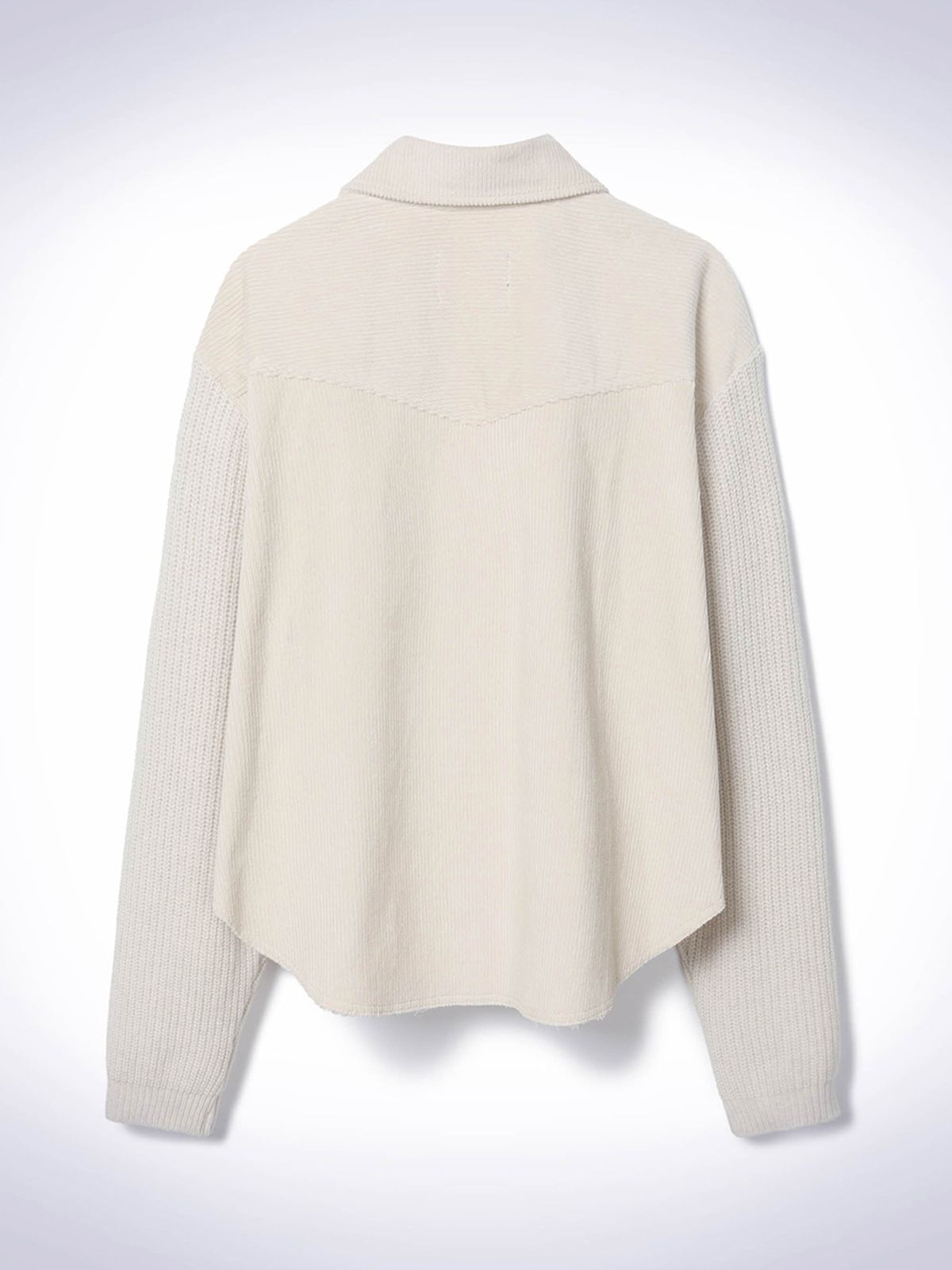 하우스공칠이씨(HAUS072C) NOI CORDUROY KNIT JACKET IVORY
