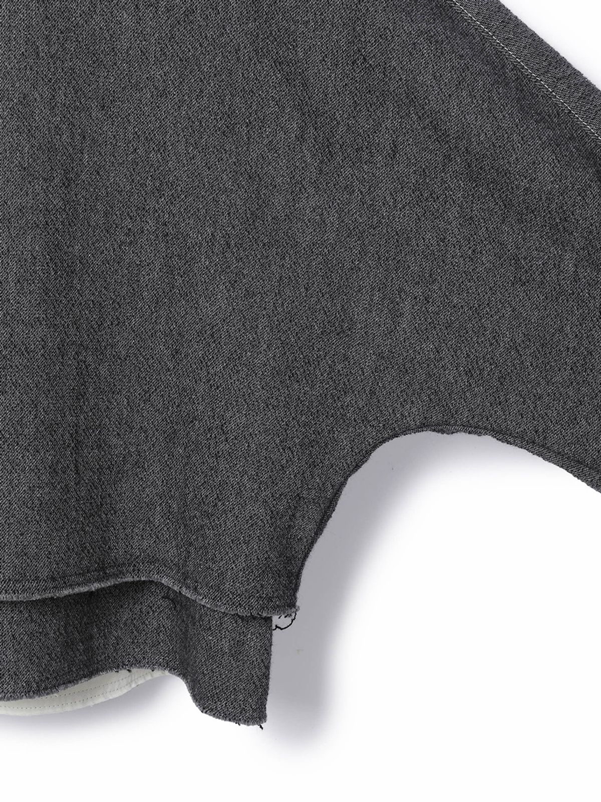 하우스공칠이씨(HAUS072C) COTTON WOOL CROP JACKET DARK GREY