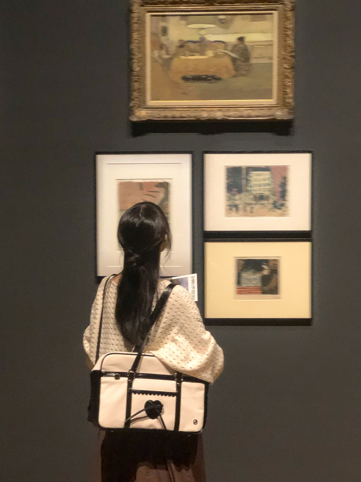 오부니(OVUNI) 클래식 리본 스쿨백_캔버스 블랙
