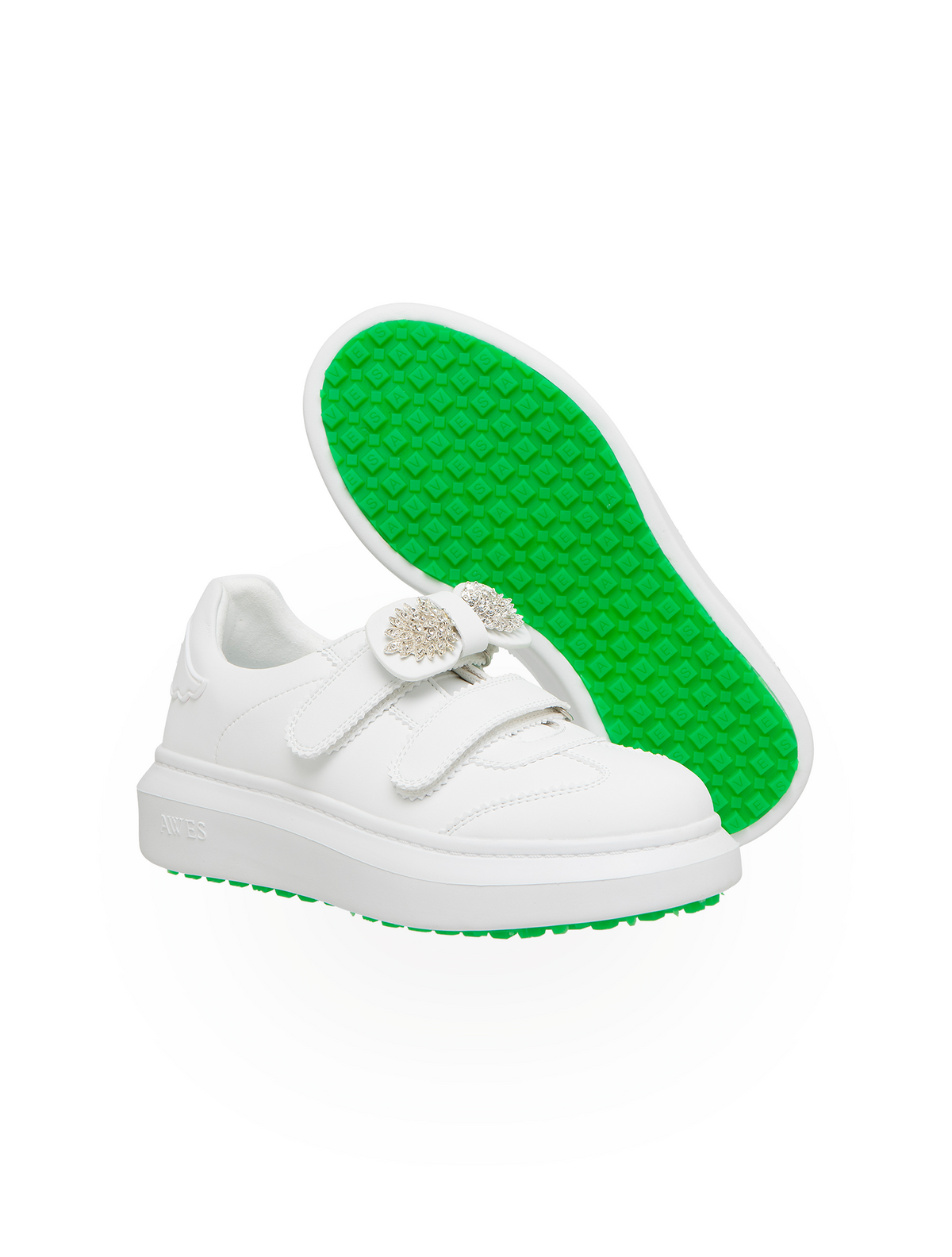 아베스골프(AVVES GOLF) 키트 키높이 에센셜 화이트 여성 골프 운동화