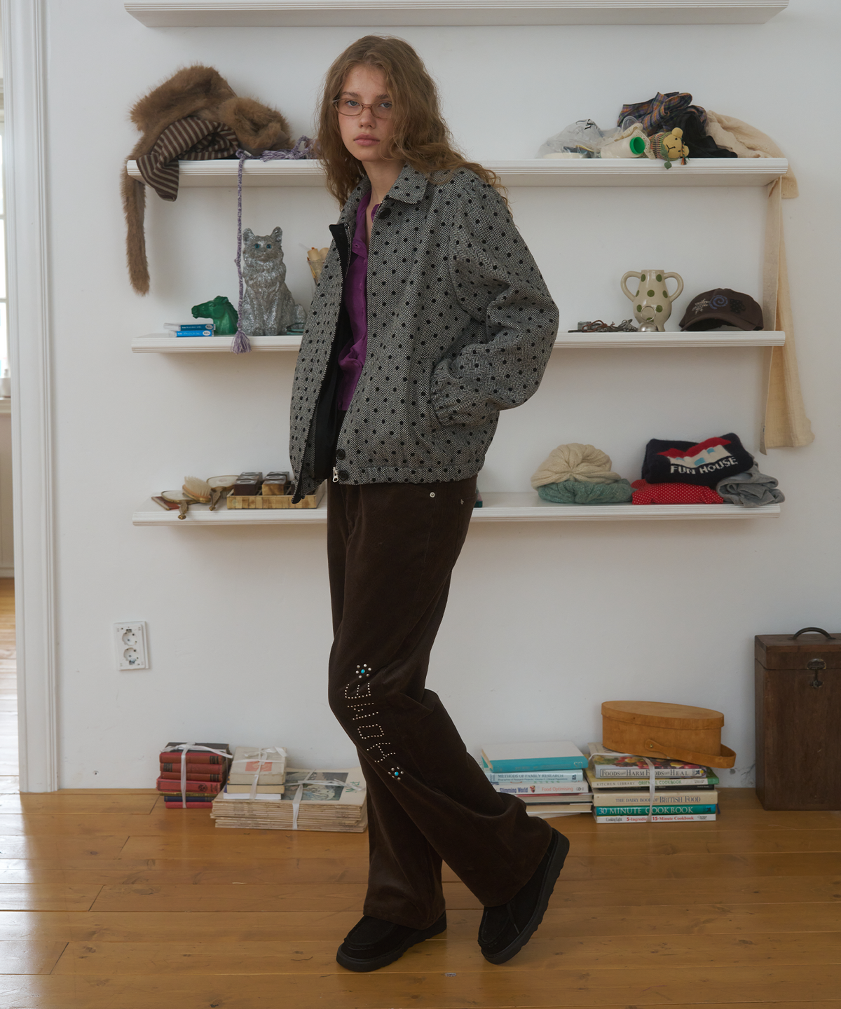 펀프롬펀(FUNFROMFUN) Home Corduroy Pants, Brown