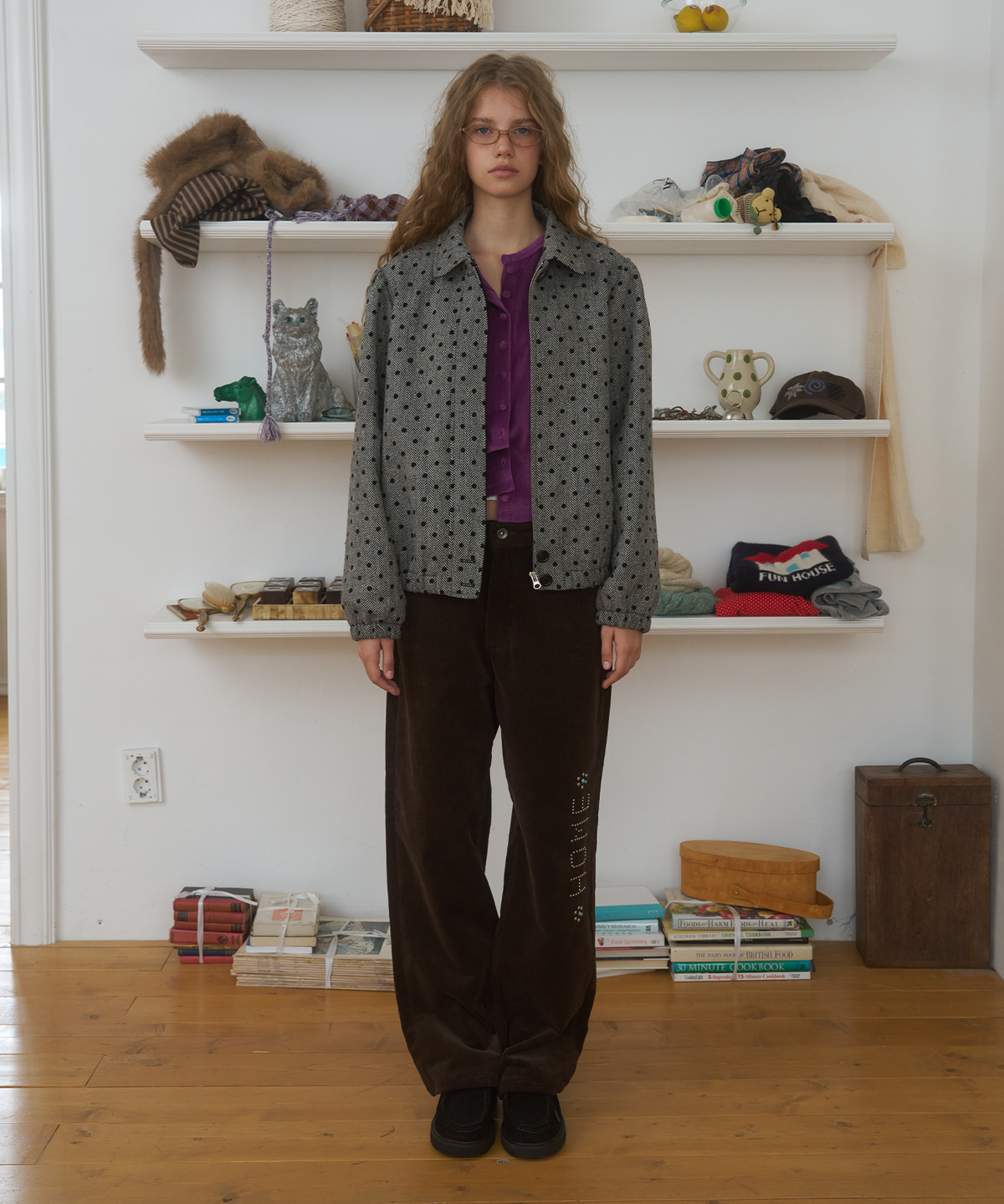 펀프롬펀(FUNFROMFUN) Home Corduroy Pants, Brown