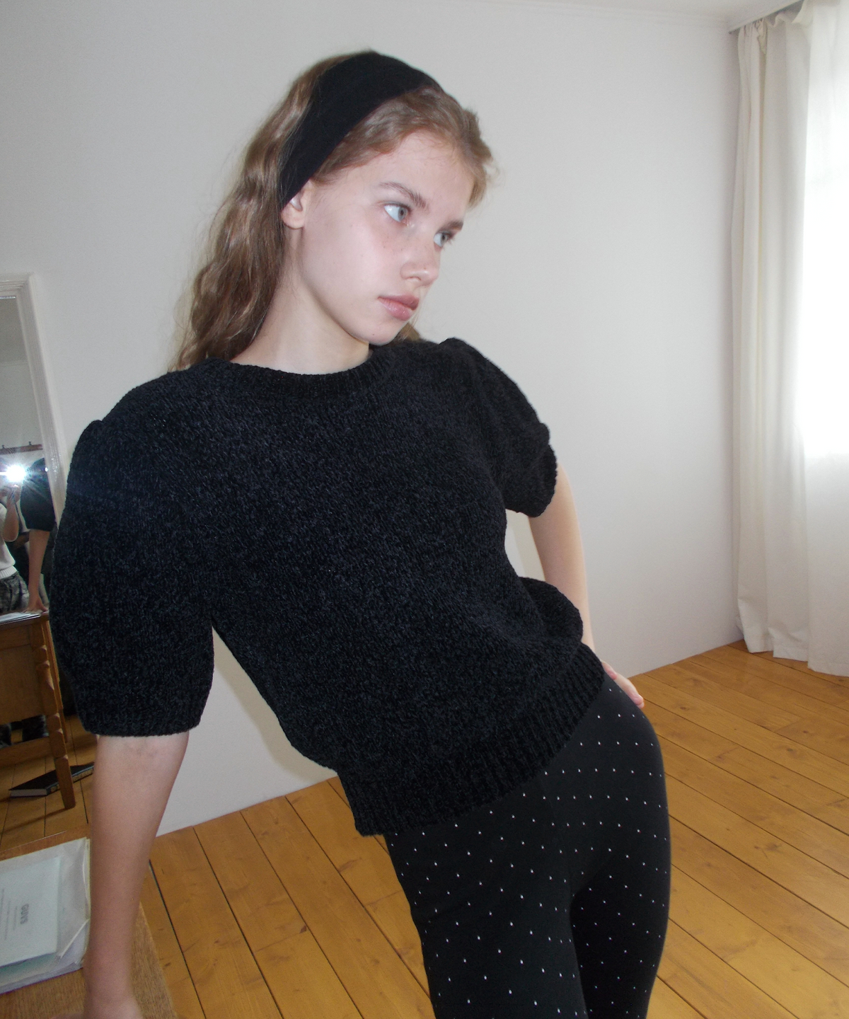 펀프롬펀(FUNFROMFUN) Leggings With Leg Warmers,Black