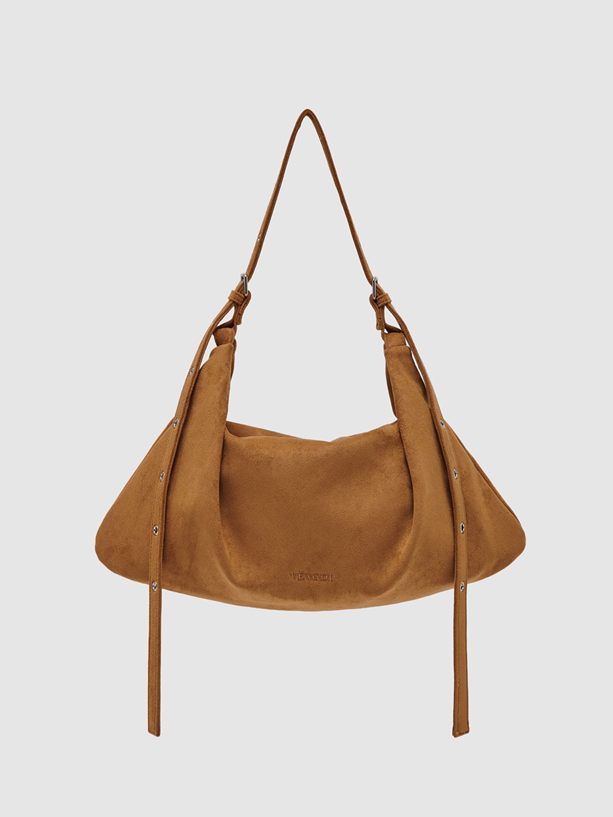 벵디(VENGDI) Cleo Shoulder Bag_Suede Camel