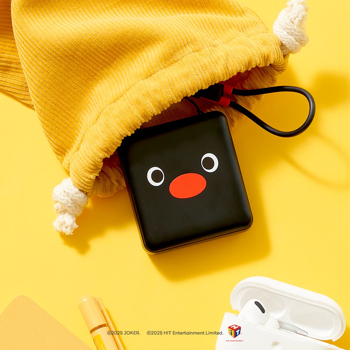 데이니즈(DAYNEEDS) 핑구 미니 스트랩 보조배터리
