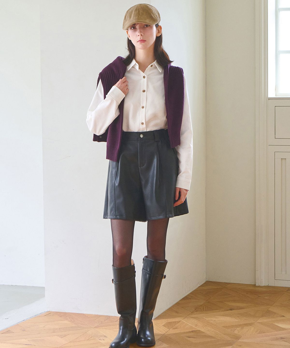슬로우롤리(SLOWLOLLI) Flowarm corduroy shirt_3 Colors