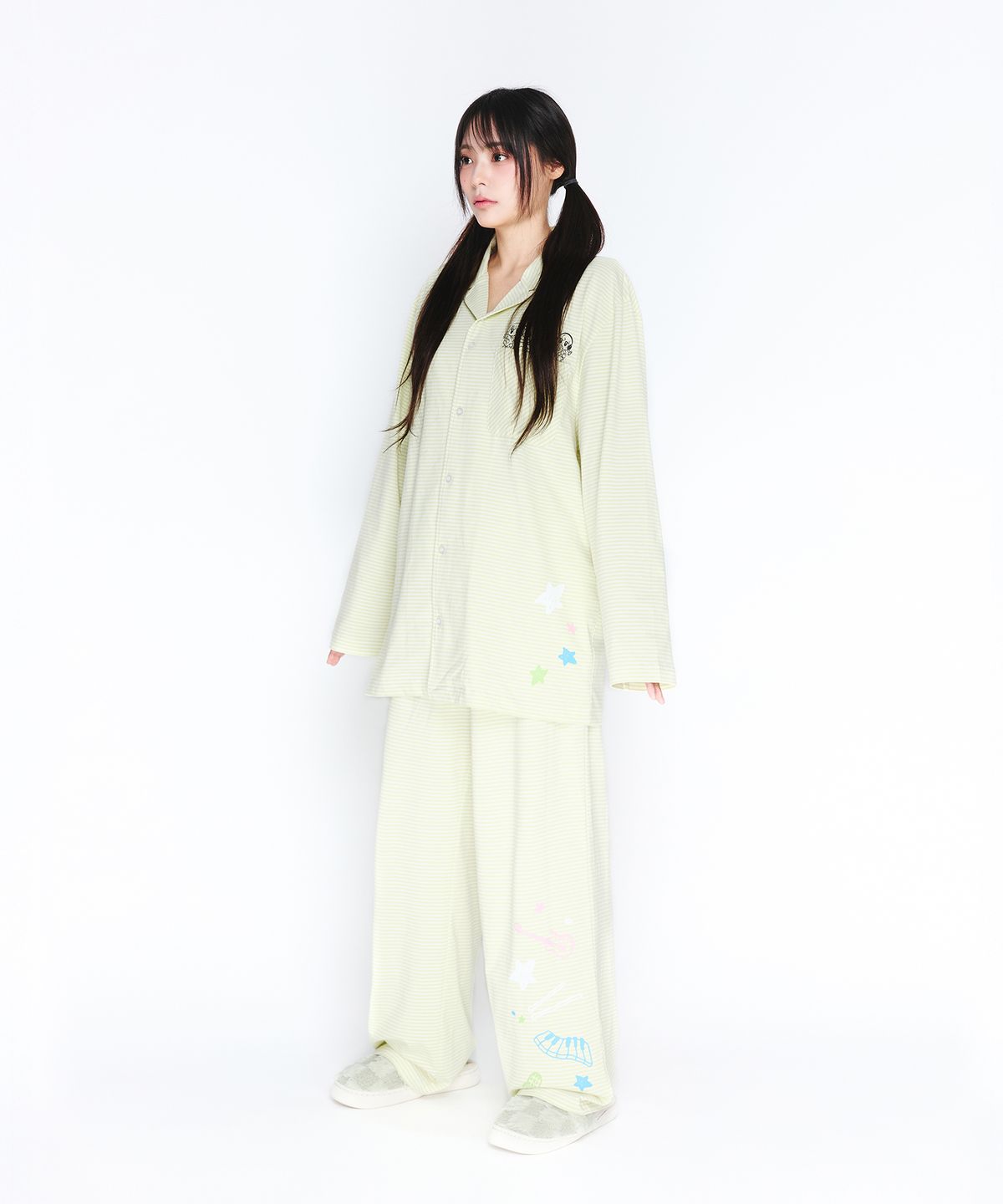 아메스 월드와이드(AMES-WORLDWIDE) QWER PAJAMAS SET GREEN