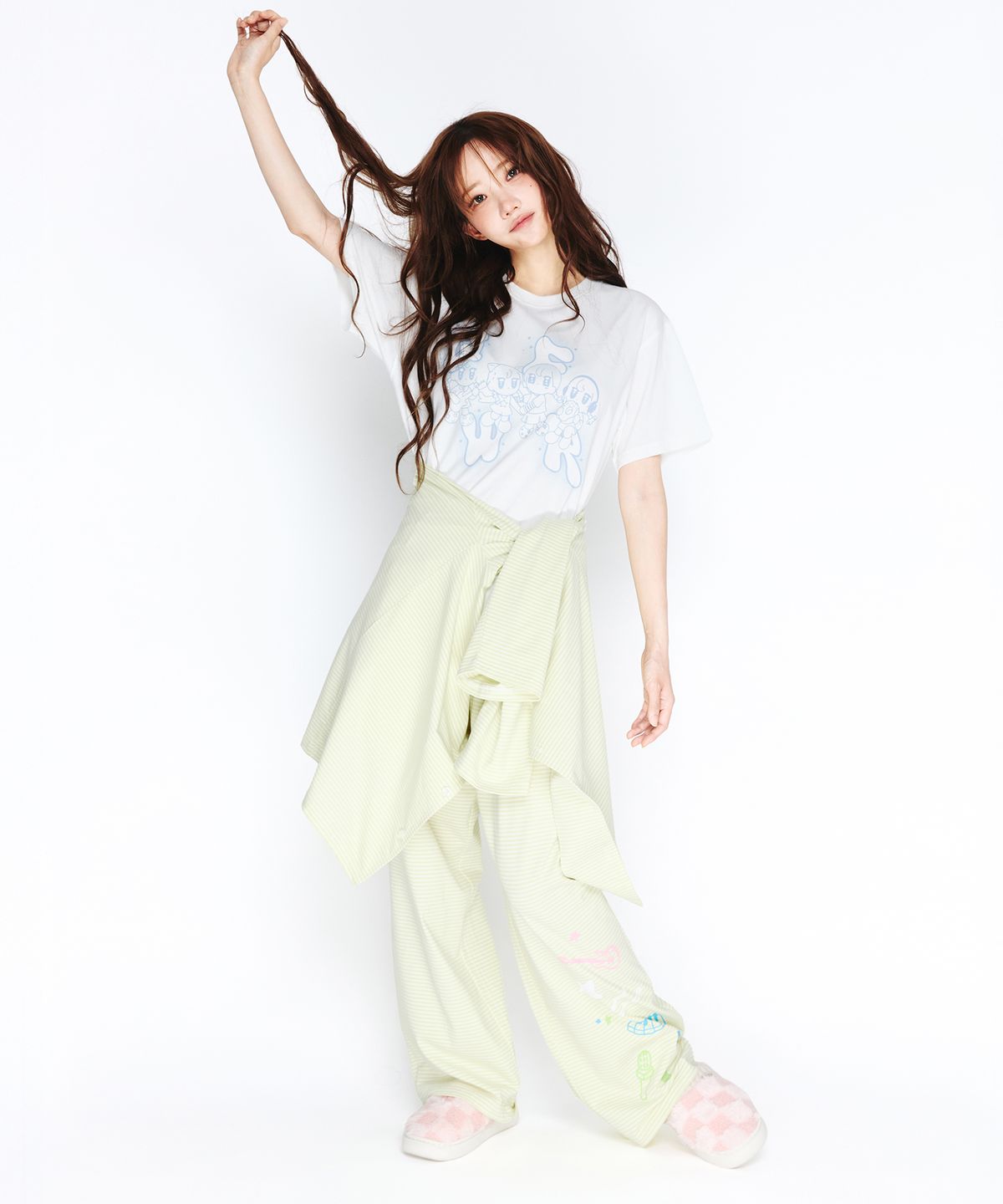 아메스 월드와이드(AMES-WORLDWIDE) QWER PAJAMAS SET GREEN