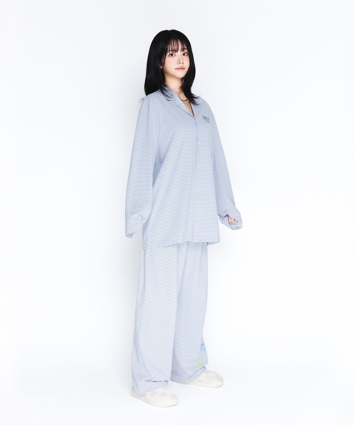 아메스 월드와이드(AMES-WORLDWIDE) QWER PAJAMAS SET BLUE