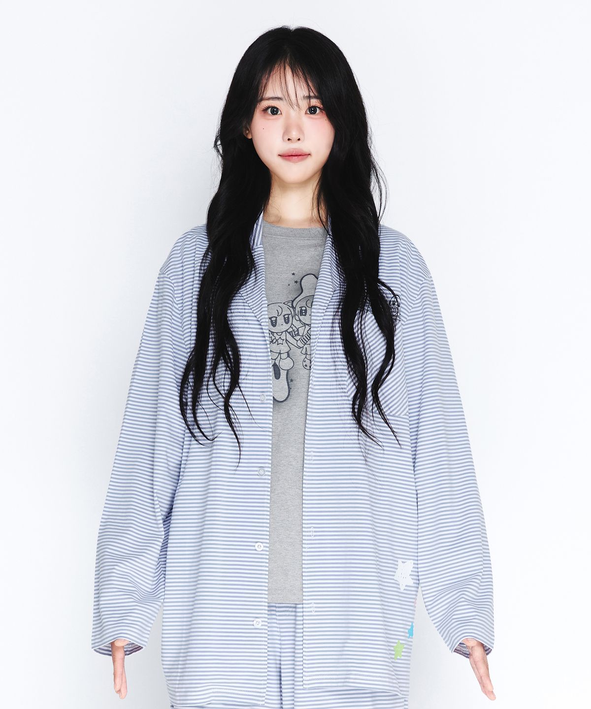 아메스 월드와이드(AMES-WORLDWIDE) QWER PAJAMAS SET BLUE