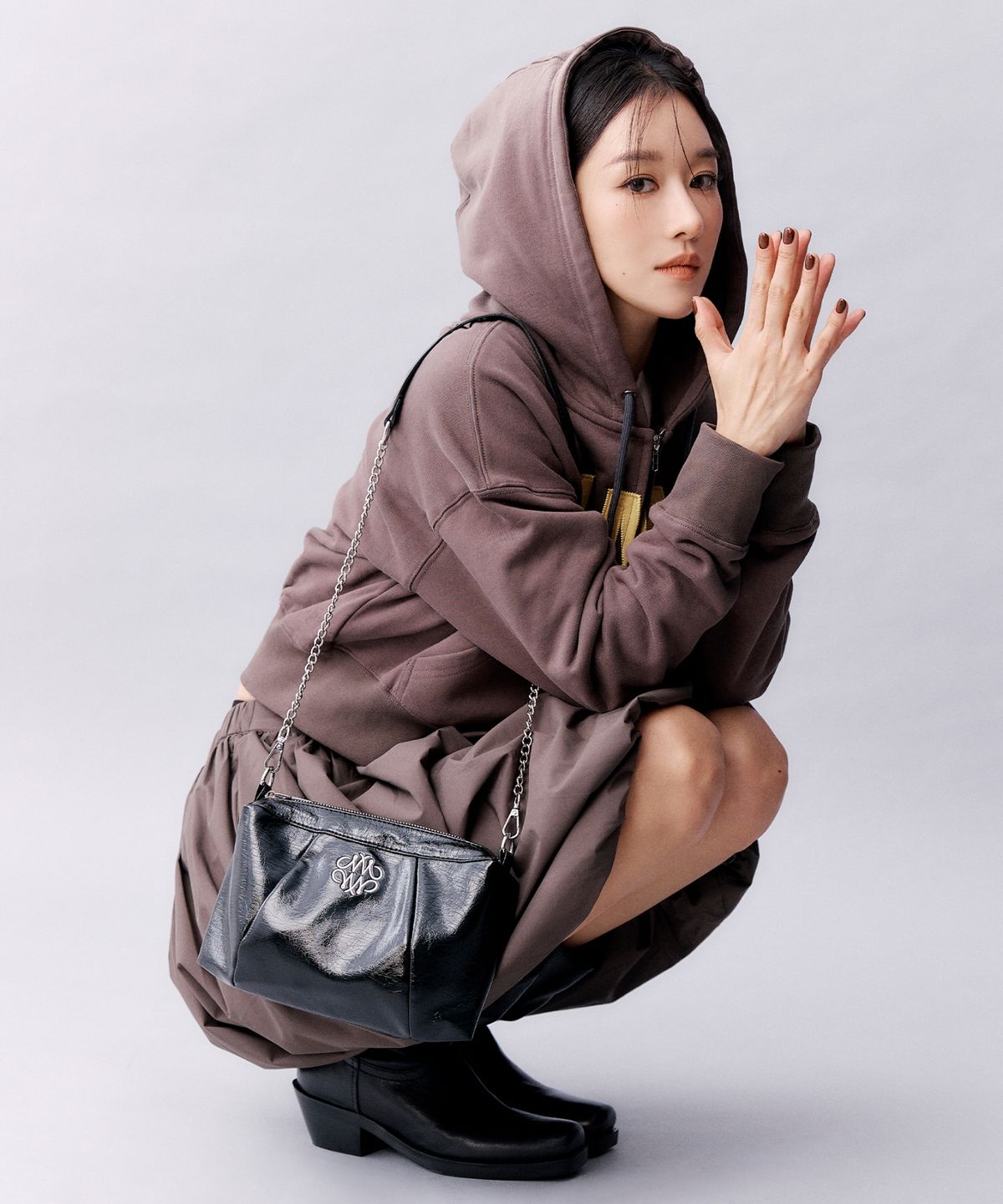 닉앤니콜(NICK&NICOLE) NICOLE SQUARE SHOULDER MINI CHAIN BAG_5 COLOR