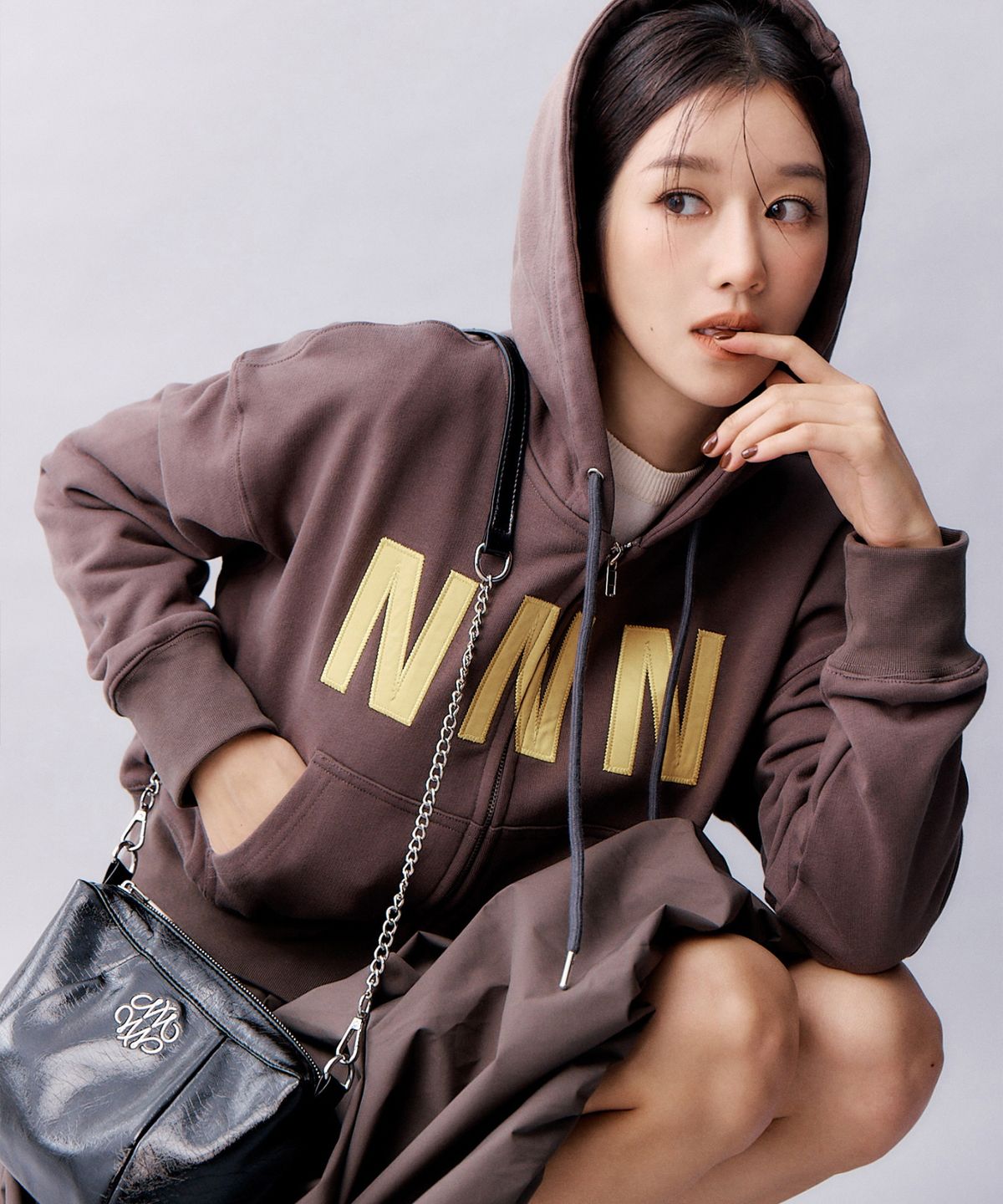닉앤니콜(NICK&NICOLE) NICOLE SQUARE SHOULDER MINI CHAIN BAG_5 COLOR