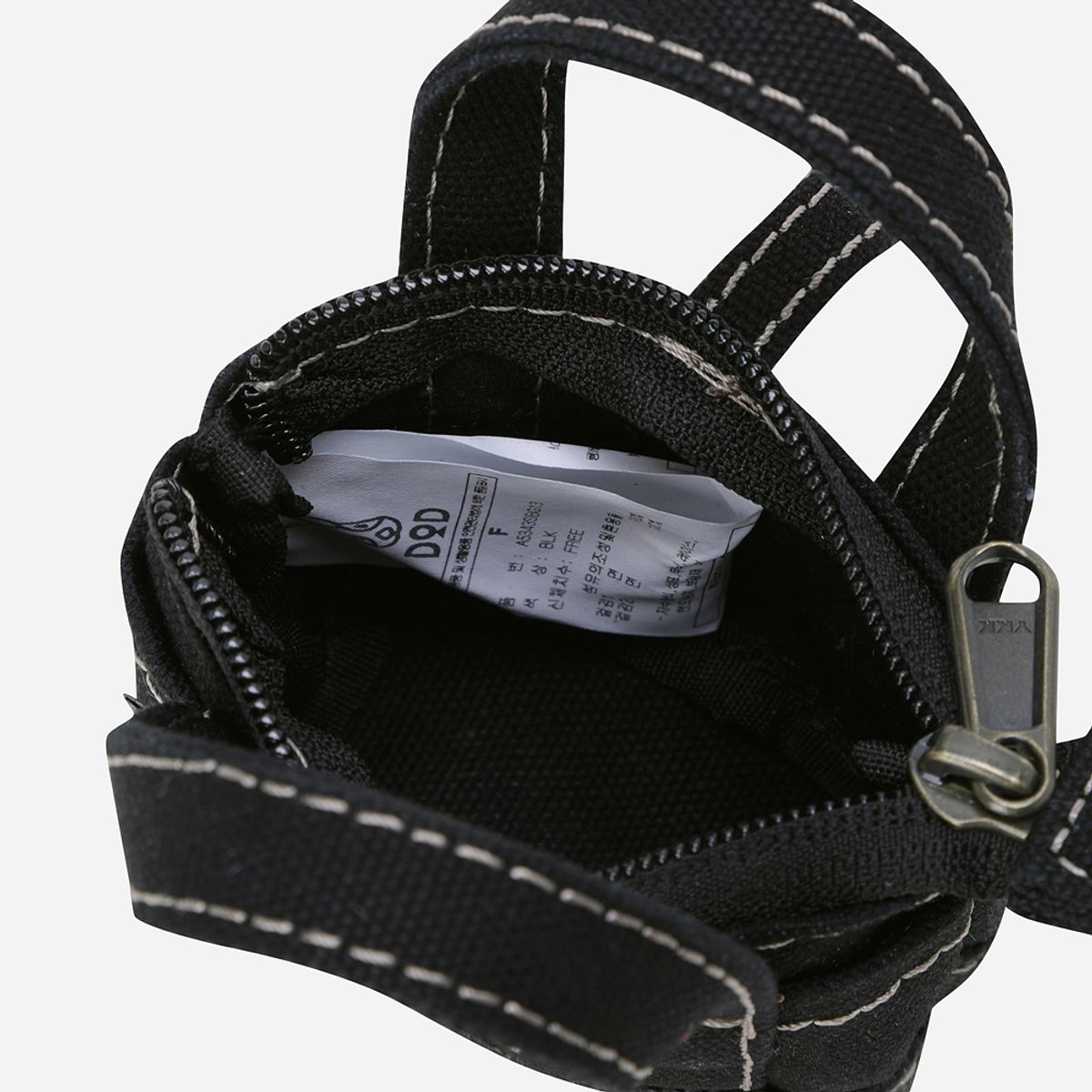 디오디(DOD) 데이 캔버스 미니파우치 키링(BLACK)