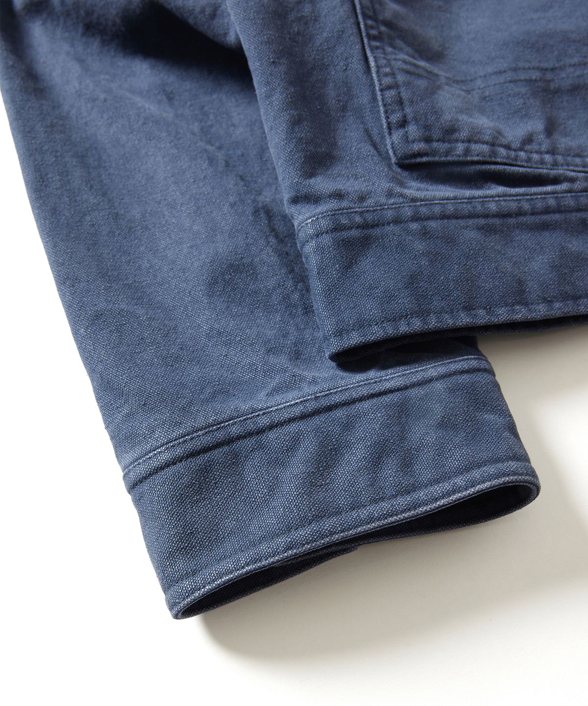 에스파이(ESFAI) WASHED CANVAS WORK JACKET (VINTAGE BLUE)