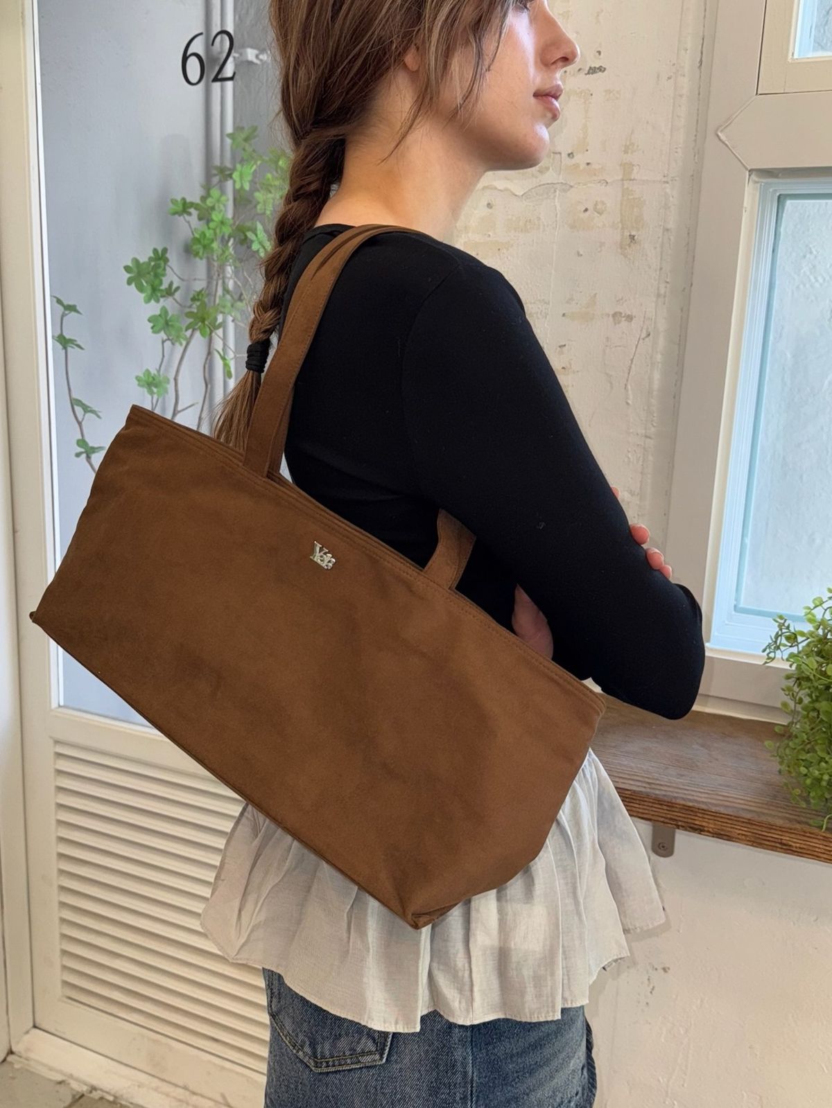 아이세이예르(ISAYYERR) Paper Boat Bag (Suede)(brown)