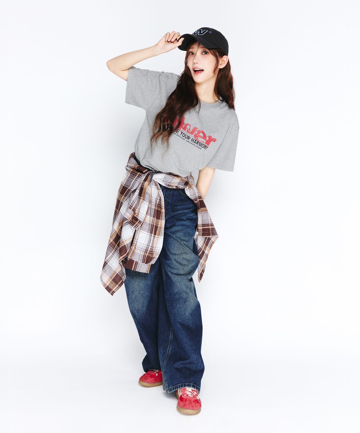 아메스 월드와이드(AMES-WORLDWIDE) QWER VINTAGE STAR TEE GREY