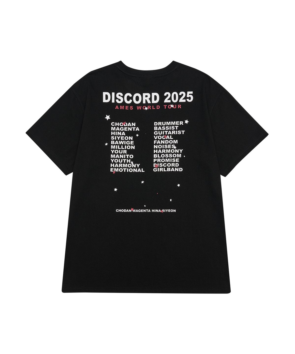 아메스 월드와이드(AMES-WORLDWIDE) QWER WORLD TOUR TEE BLACK