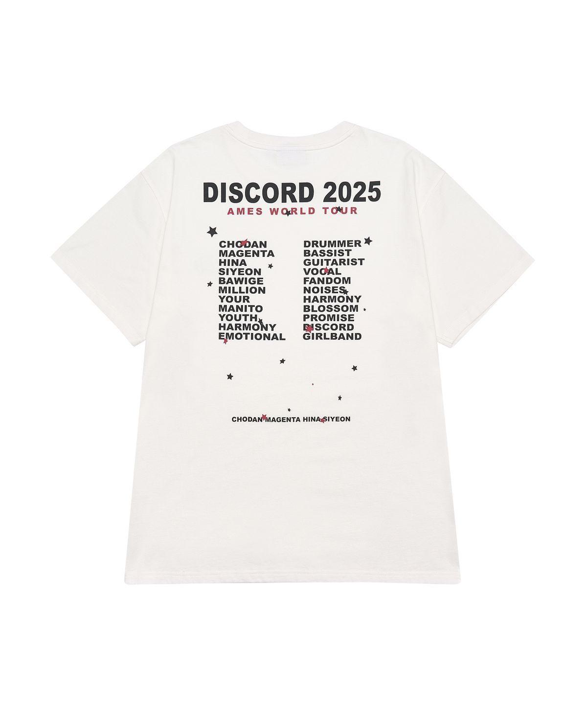 아메스 월드와이드(AMES-WORLDWIDE) QWER WORLD TOUR TEE WHITE