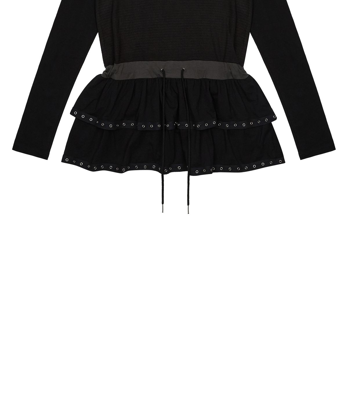 러브이즈트루(LUVISTRUE) [KUROMI] LAYERED DRESS(BLACK)