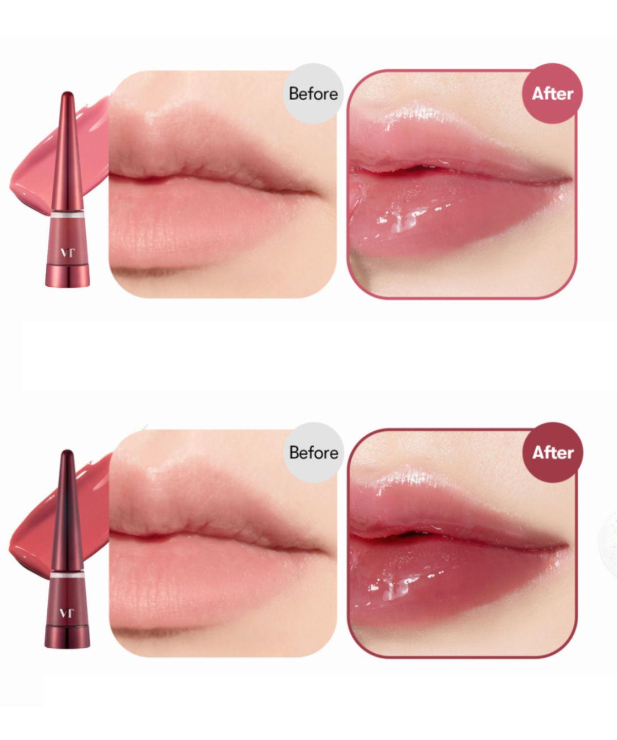 브이티코스메틱(VT COSMETICS) [SET]VT 리들샷 컬러/글리터 립 플럼퍼 2개