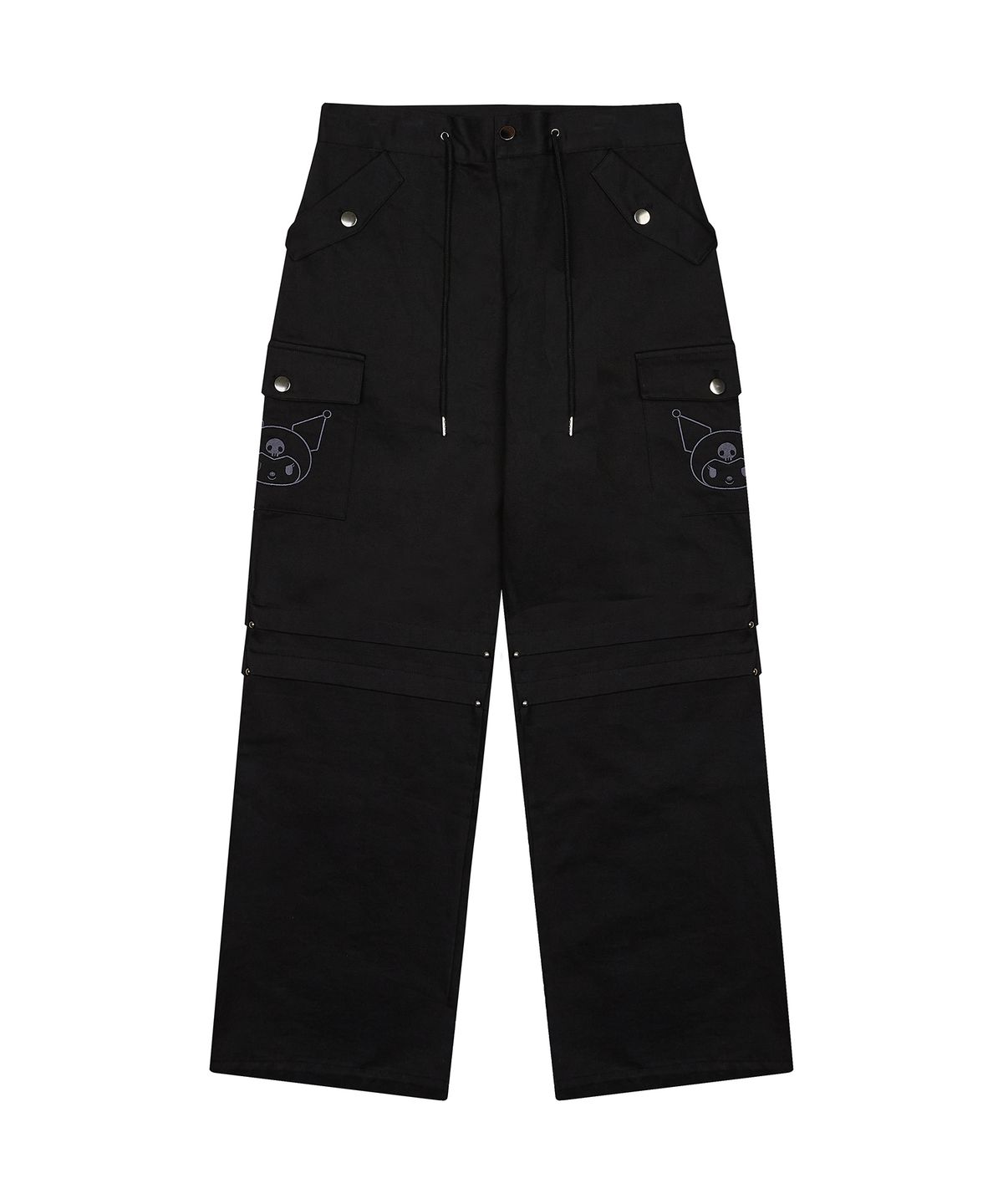 러브이즈트루(LUVISTRUE) [KUROMI] WIDE COTTON PANTS(BLACK)