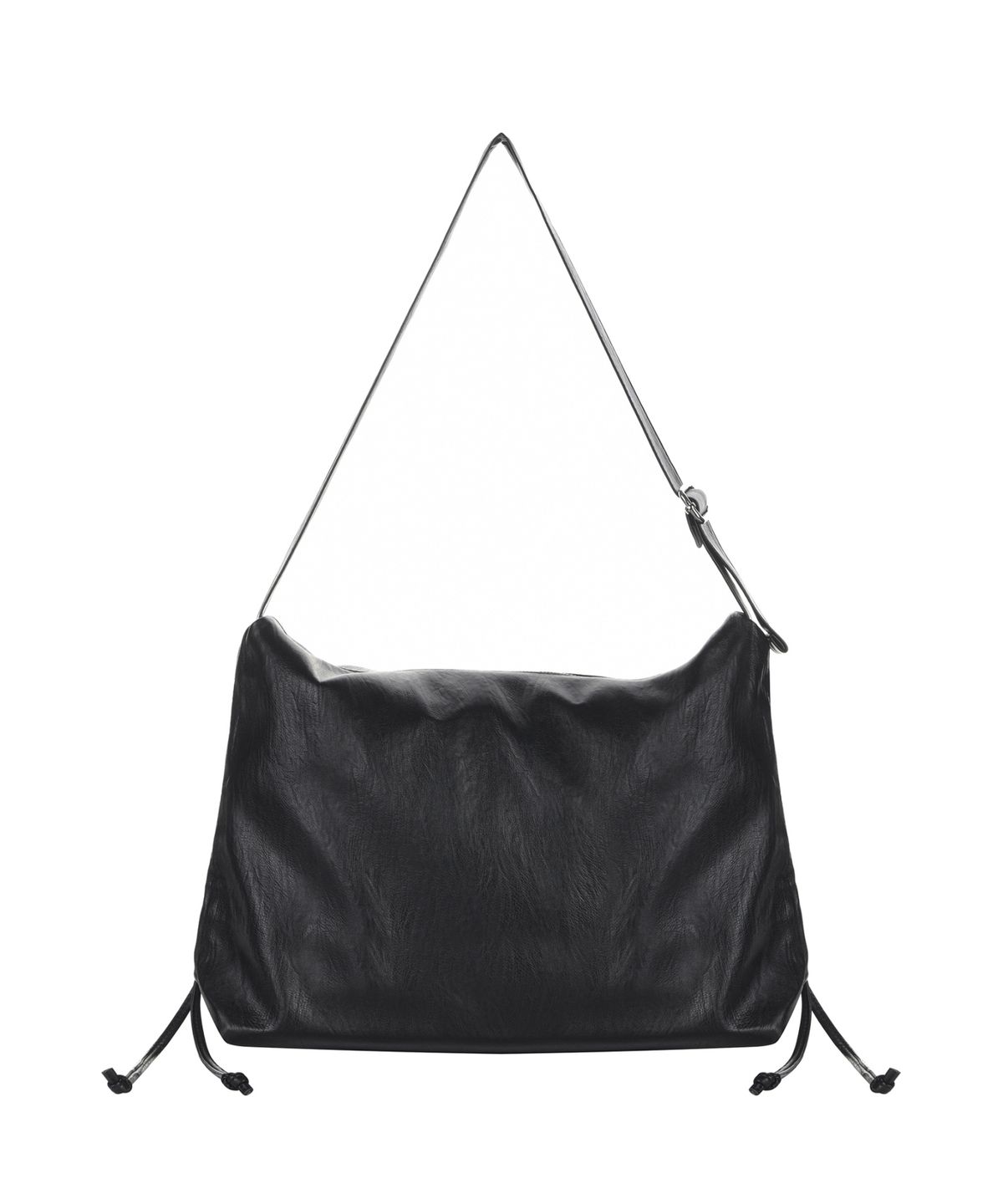닉앤니콜(NICK&NICOLE) CRYSTAL SHIRRING SQUARE SHOULDER BAG_BLACK