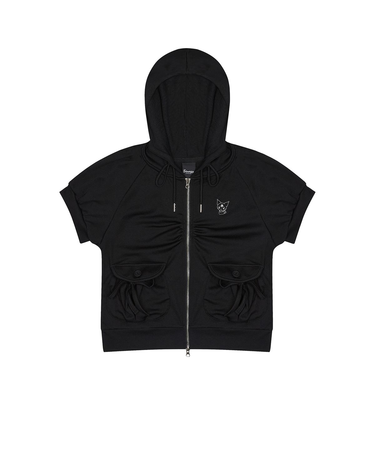 러브이즈트루(LUVISTRUE) [KUROMI] HOODED ZIPUP(BLACK)