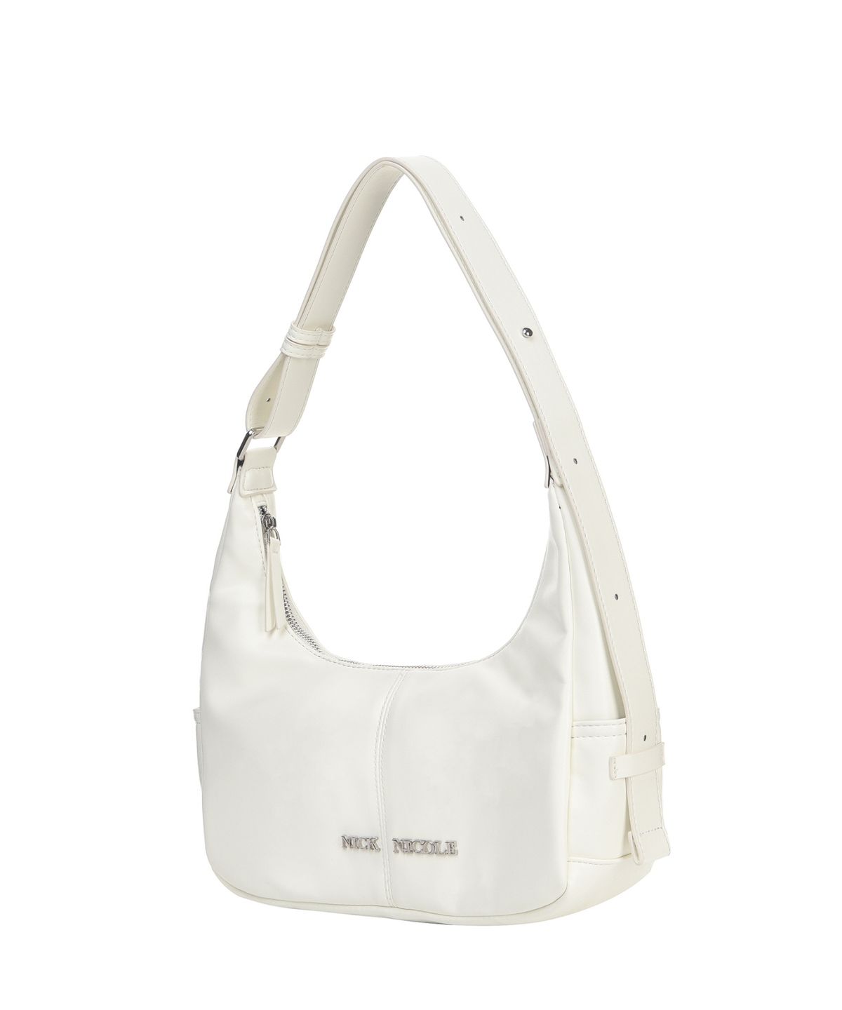 닉앤니콜(NICK&NICOLE) LOGO POCKET HALF SHOULDER BAG_IVORY
