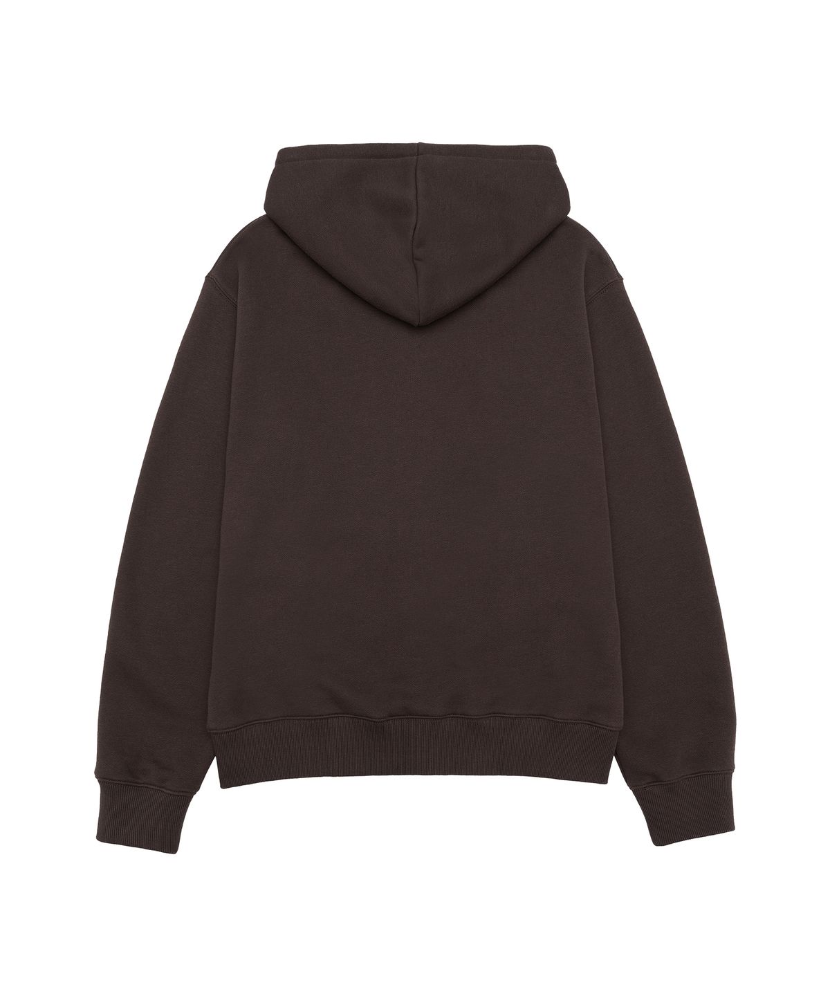 아메스 월드와이드(AMES-WORLDWIDE) QWER NUMBERING HOODIE ZIP-UP BROWN