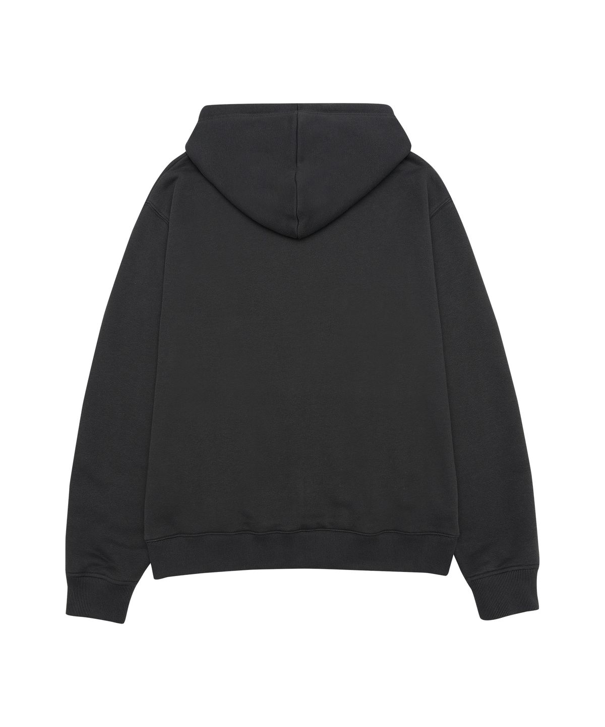 아메스 월드와이드(AMES-WORLDWIDE) QWER BASIC APPLIQUE HOODIE ZIP-UP DEEP CHARCOAL