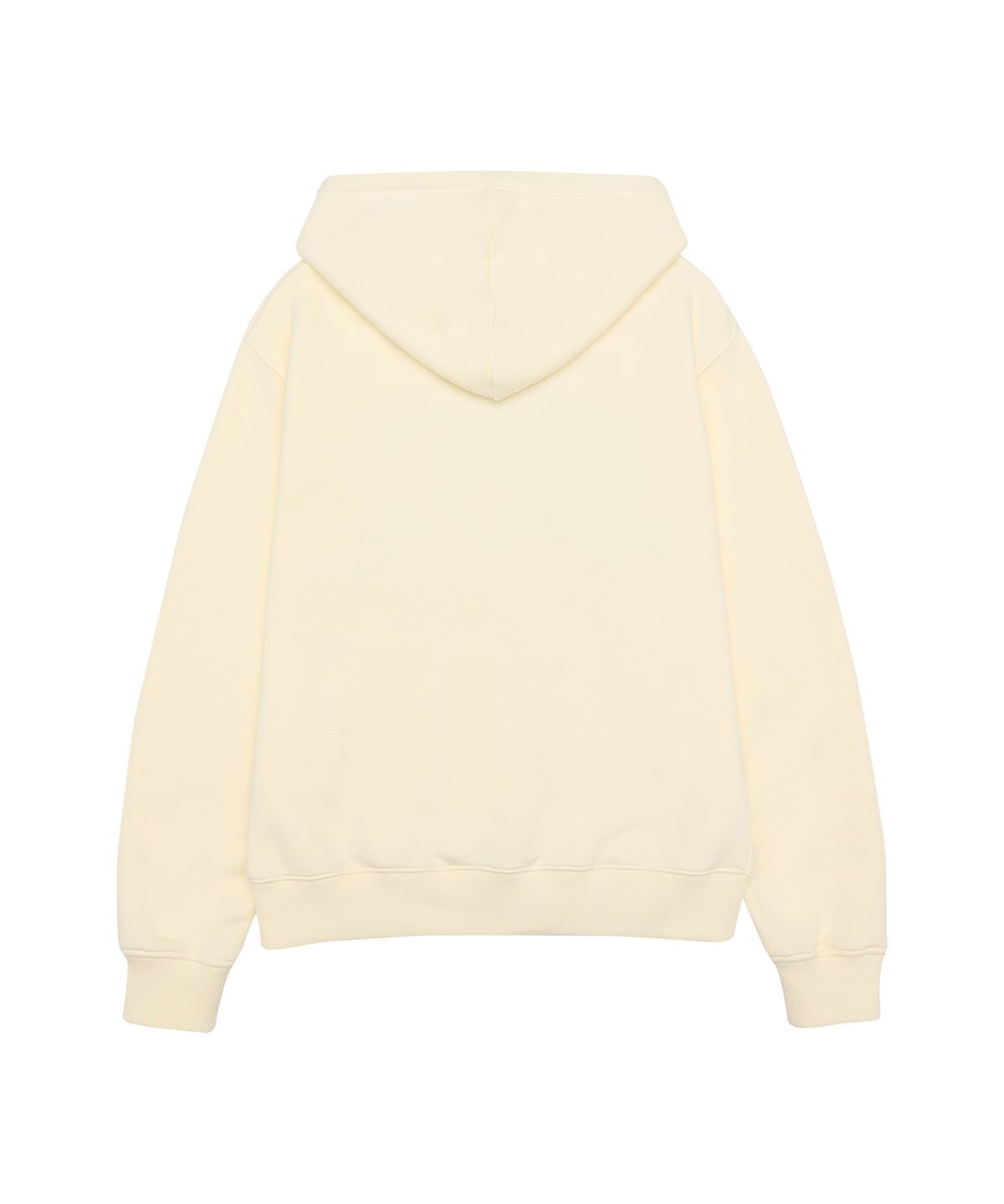 아메스 월드와이드(AMES-WORLDWIDE) QWER BASIC APPLIQUE HOODIE ZIP-UP CREAM
