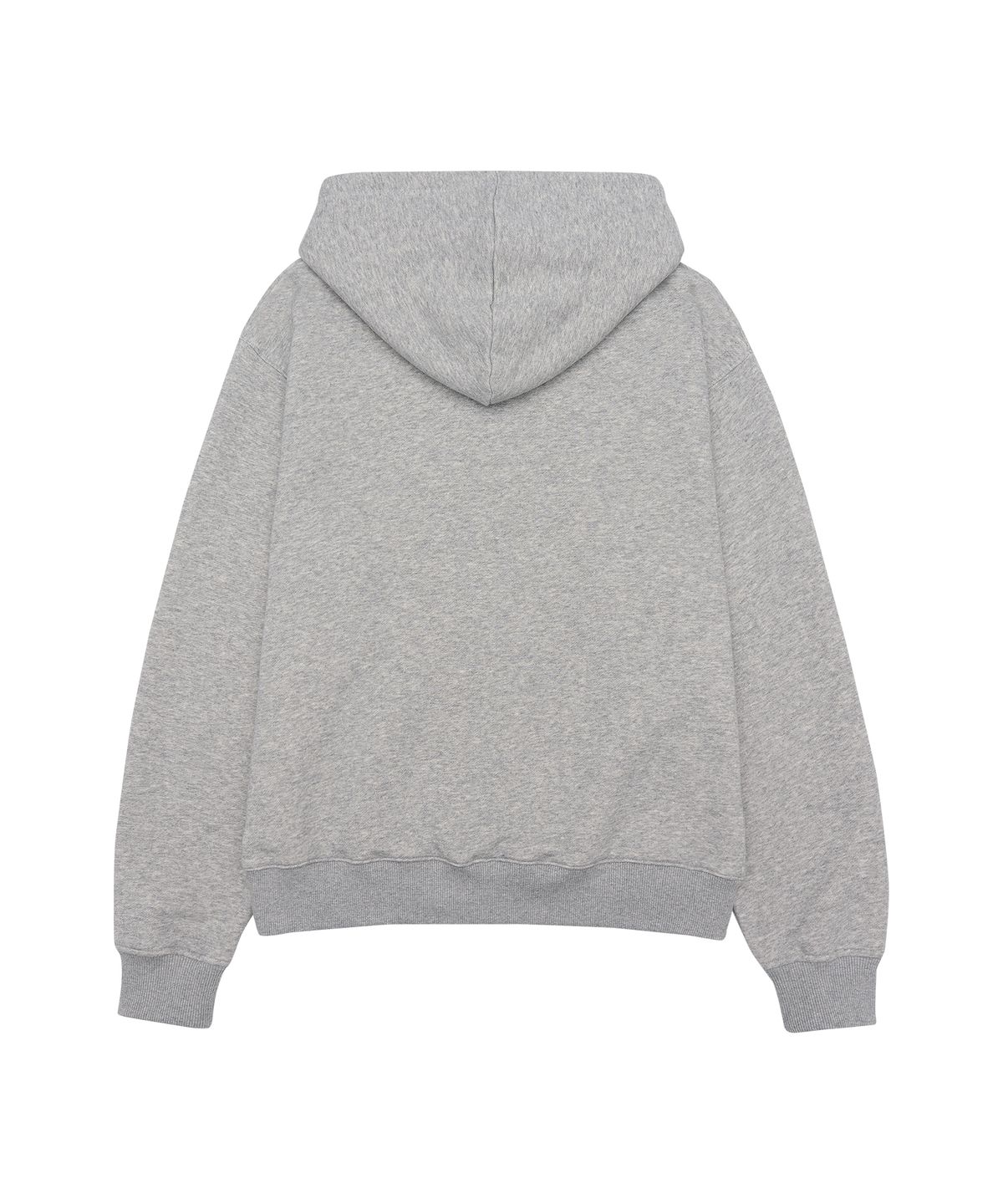 아메스 월드와이드(AMES-WORLDWIDE) QWER BASIC APPLIQUE HOODIE ZIP-UP GREY