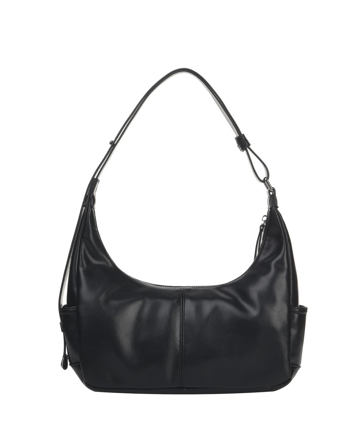 닉앤니콜(NICK&NICOLE) LOGO POCKET HALF SHOULDER BAG_BLACK