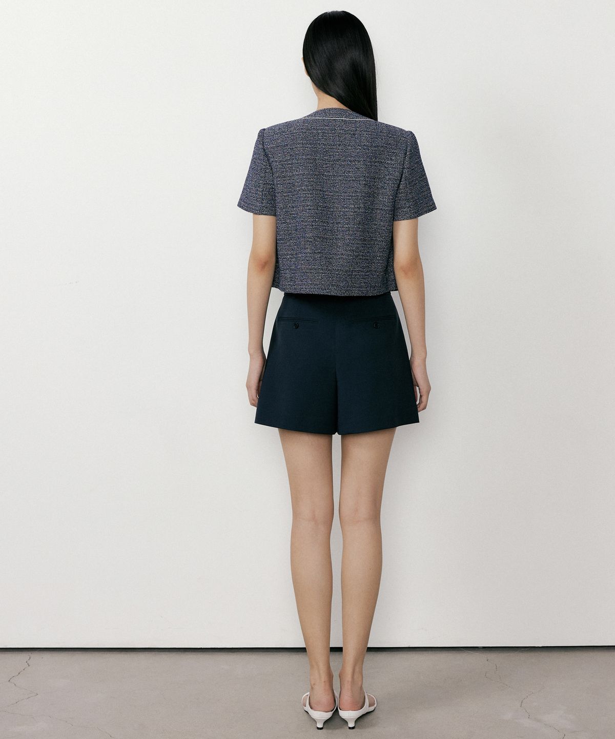 오떼뜨(OCTETTE) SUMMER LINE TWEED JK_2COLOR