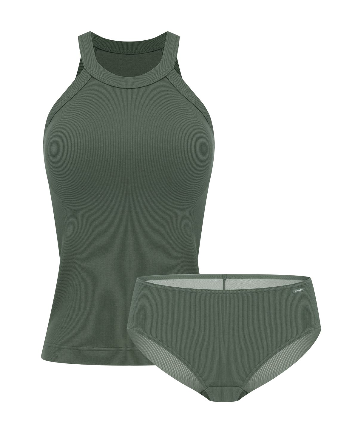 원더브라(WONDERBRA) 볼륨 홀터 브라탑팬티 세트 (3colors)