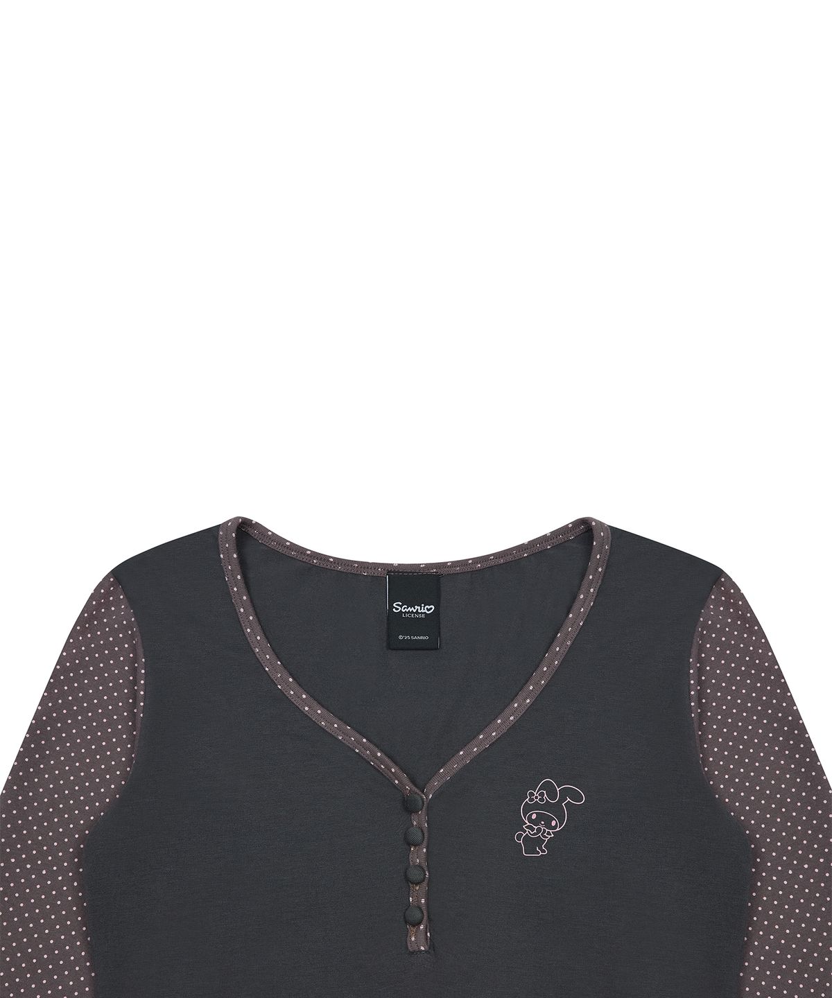 러브이즈트루(LUVISTRUE) [MY MELODY] LONG SLEEVE TEE(CHARCOAL)
